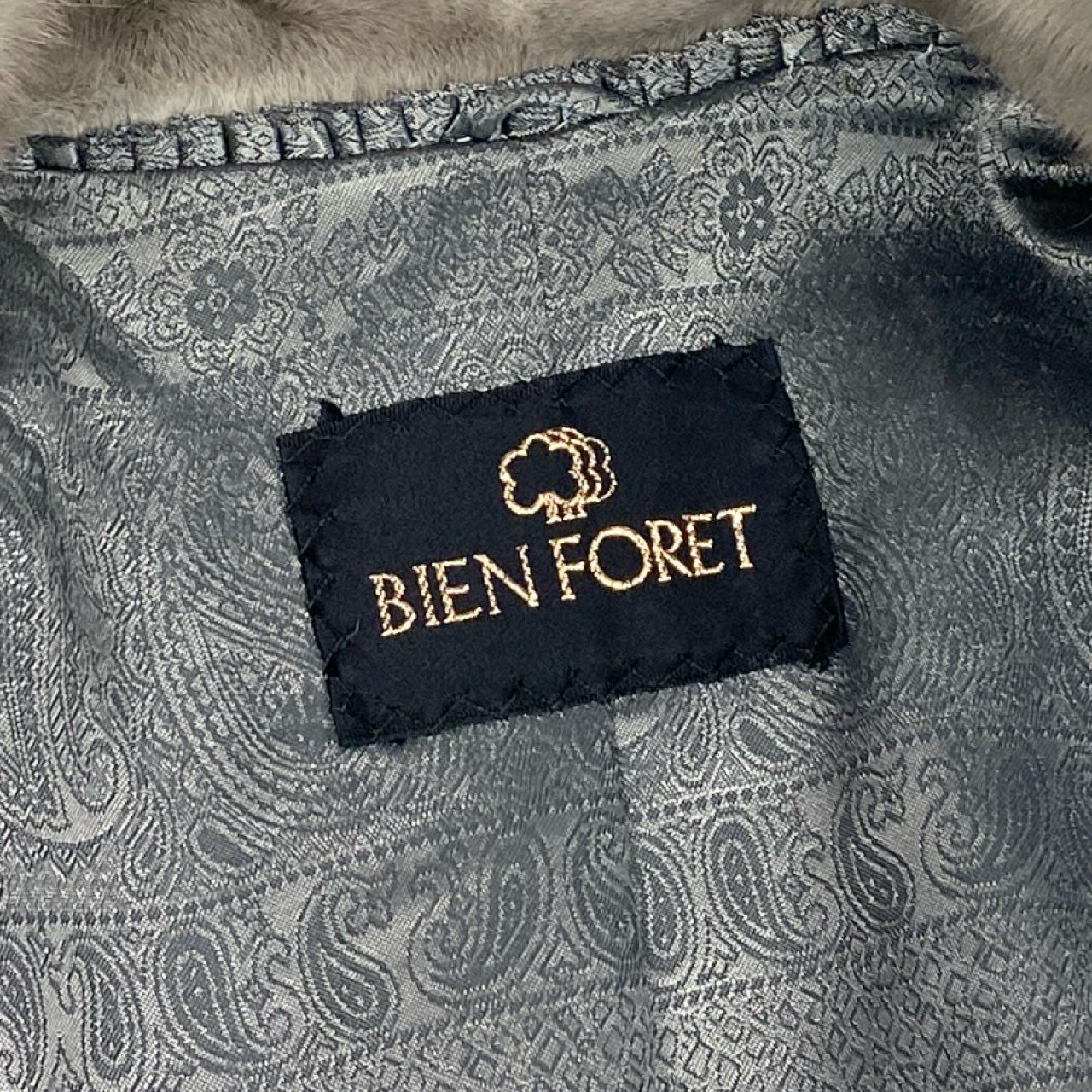 8b22 AMERICAN FUR AWARDS アメリカンファーアワード 4つ星 サファイアミンク ロングコート サイズ11 シルバーグレー 最高級毛皮 Mink Fur Long Coatt18r