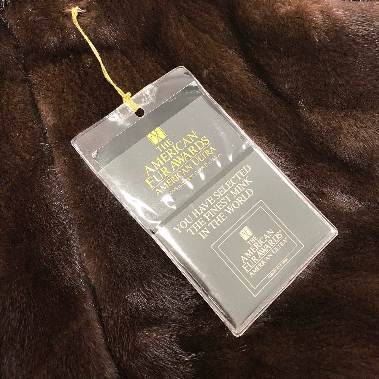 53k11 THE AMERICAN FUR AWARDS ザ アメリカンファーアワード 五つ星 デミバフ 希少デザイン ロングコート F ブラウン 最高級本毛皮t18r