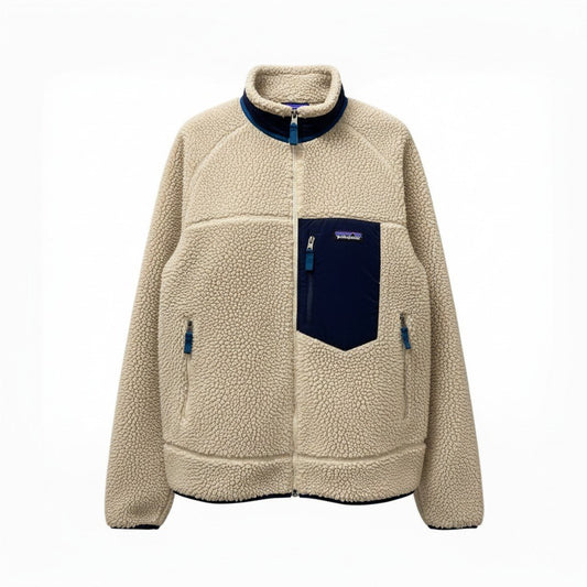 24c16 patagonia パタゴニア CLASSIC RETRO X JACKET クラシックレトロ フリースジャケット L アイボリー メンズu02t