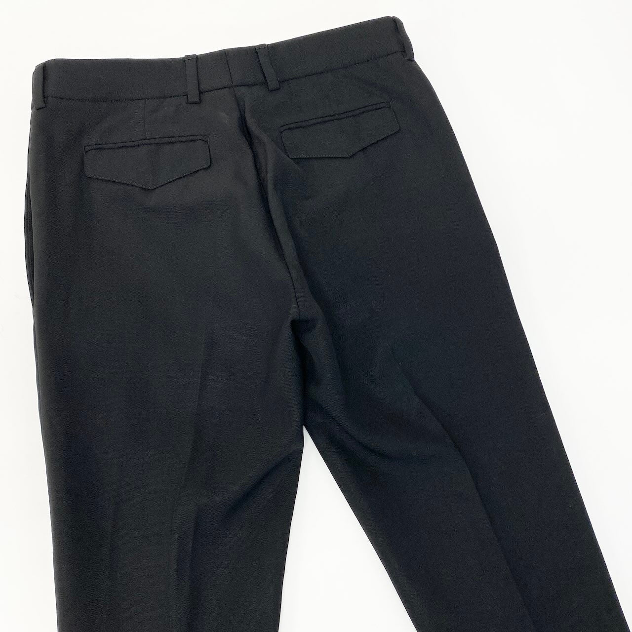 57c10 DIOR HOMME ディオールオム 2008年 スリムテーパードパンツ サイドライン スラックス サイズ40 ブラック メンズ ボトムk02i