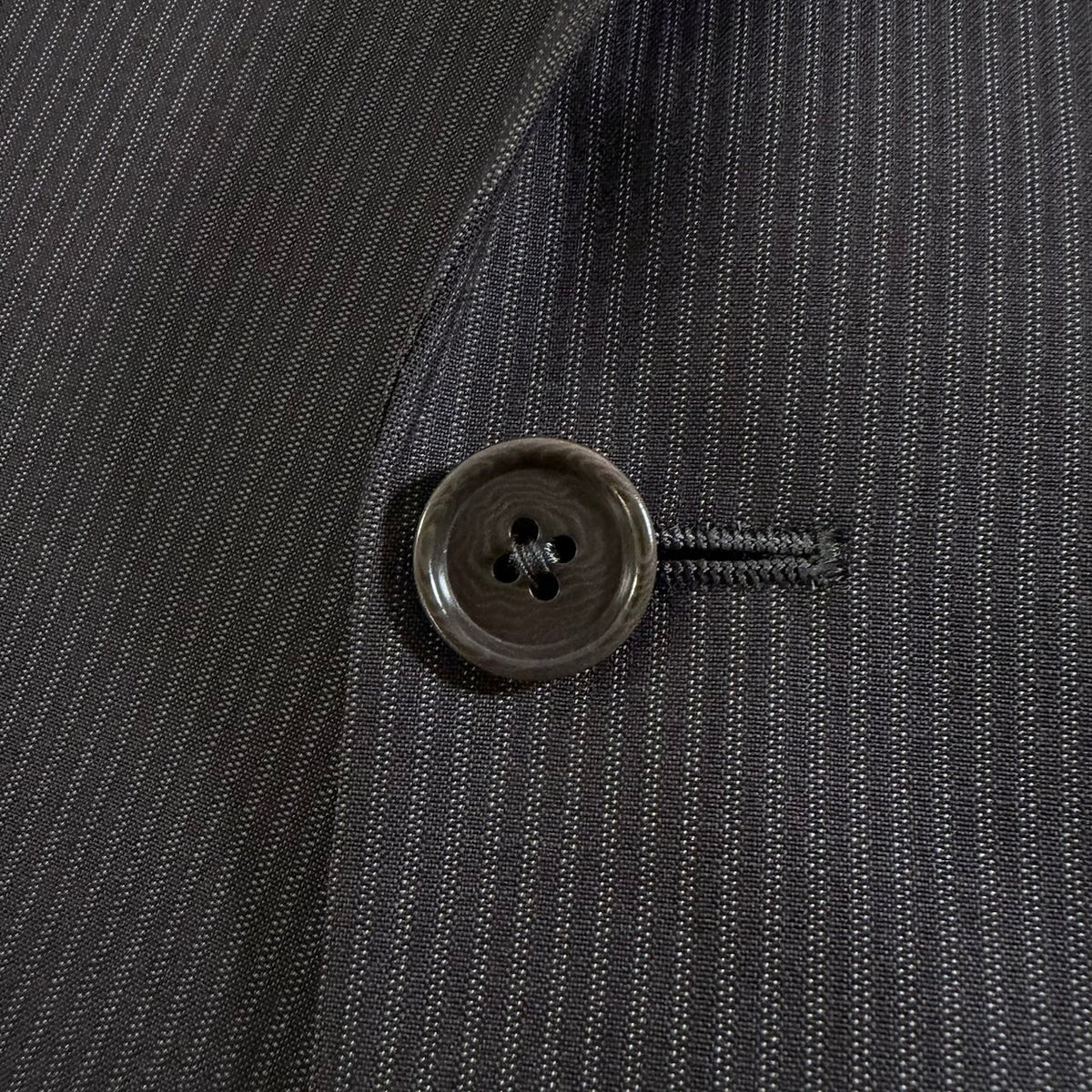 62j29 【美品】 ARMANI COLLEZIONI アルマーニコレツィオーネ GIORGIO セットアップスーツ シングル 2B ストライプ柄 サイズ50 ダークブラウン メンズ 紳士服u02t