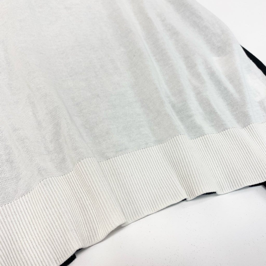 63a12 TOKUKO 1er VOL トクコプルミエヴォル 7分袖 チュニックワンピース コットンニット 刺繡 レディース 女性用 9 ブラック ホワイト イエロー 綿100％u02t