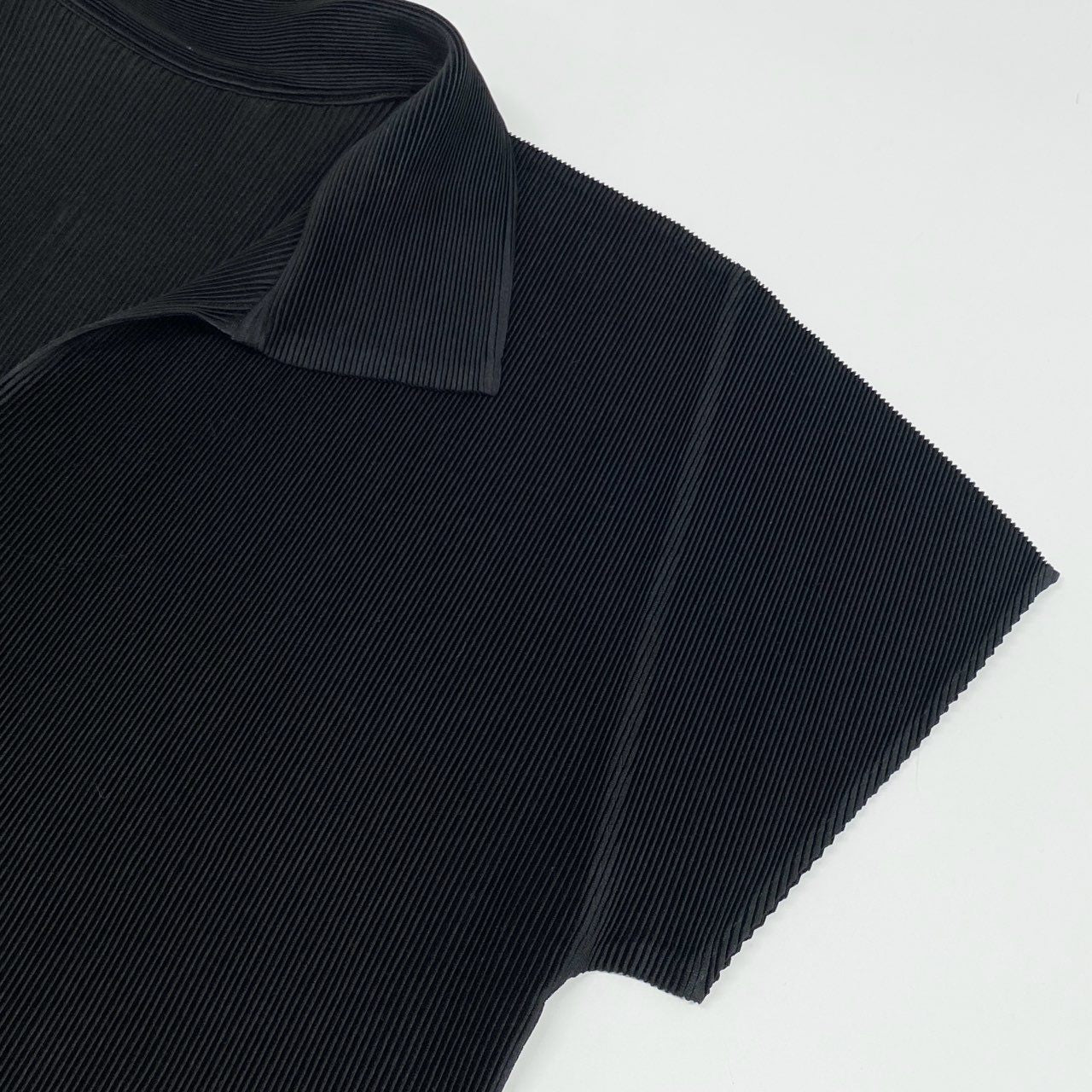 26j24 《美品》PLEATS PLEASE プリーツ半袖シャツ 半袖カットソー トップス PP02FK108 3サイズ ブラック レディースu02t