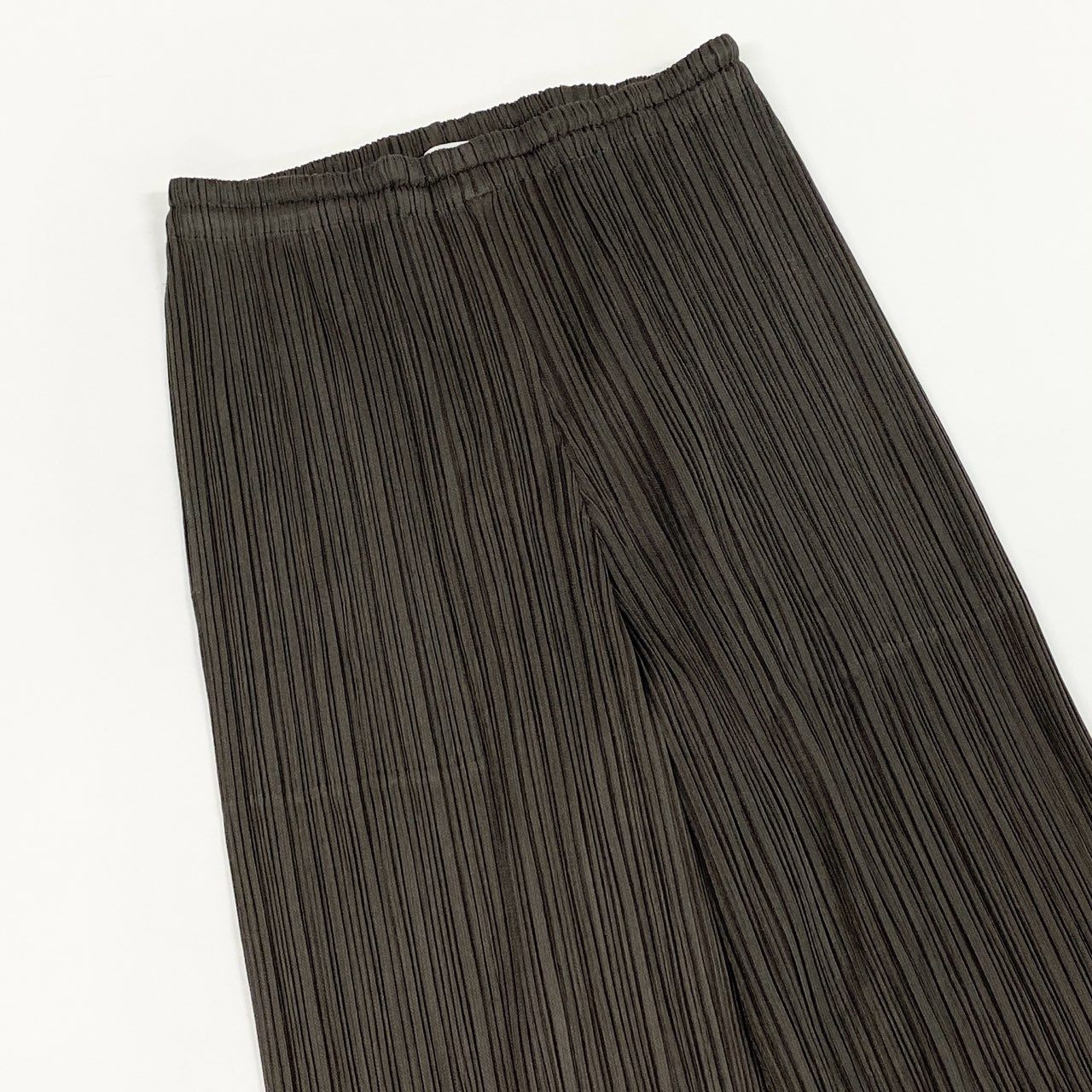 Ac2 PLEATS PLEASE プリーツプリーズ プリーツパンツ スラックス サイズ2 カーキグリーン レディース パンツ ボトムk02i