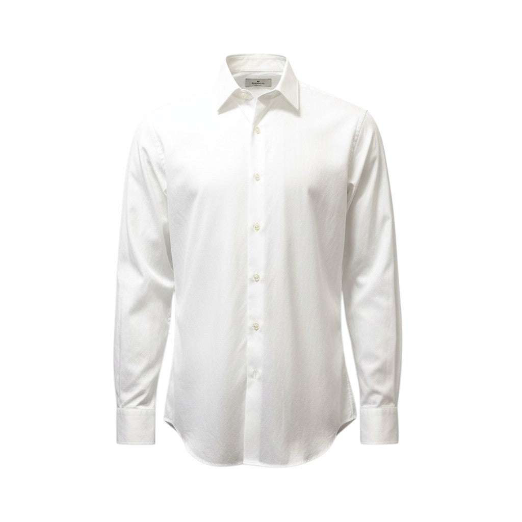 5c2 【美品】 ETRO エトロ ペイズリー柄 ロングスリーブシャツ コットンシャツ 総柄 イタリア製 メンズ 紳士服 サイズ43 ホワイト 綿100％u02t