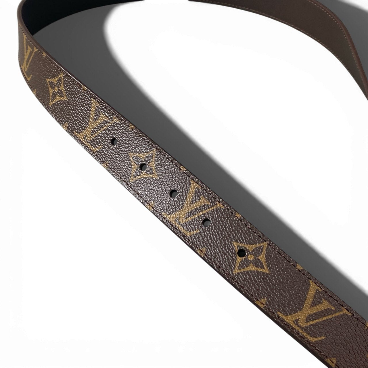 c17 LOUIS VUITTON ルイヴィトン サンチュール モノグラム ベルト サイズ32/80 レディースk02i