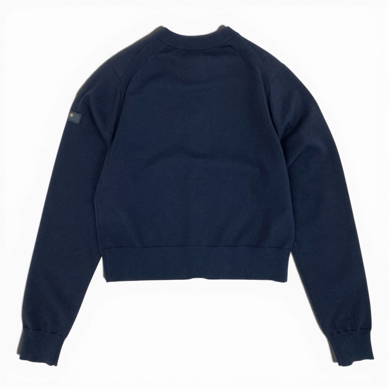 6b12【美品】TATRAS タトラス PREDAIA プレダイア ニットカーディガン ロゴワッペン LJXA0315053588 01サイズ ネイビー レディース 女性用u02t