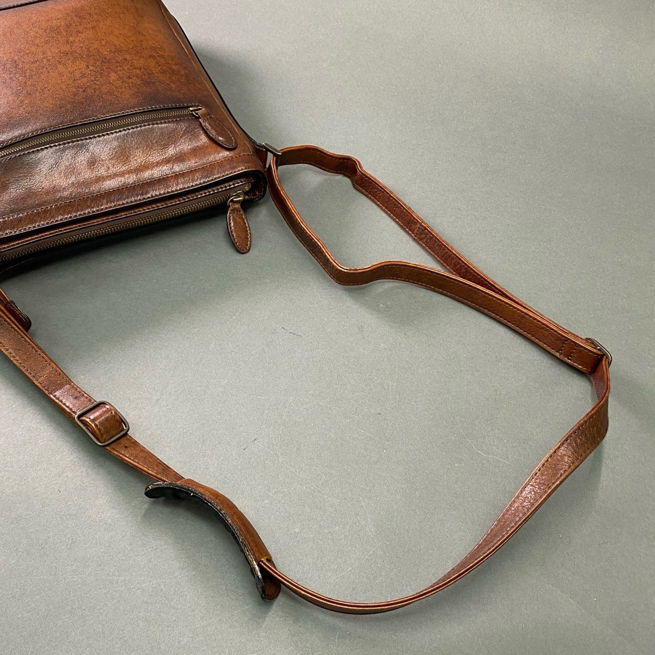 Cb10 Lugard ラガード LUGGAGE AOKI 青木鞄 レザーショルダーバッグ ブラウン Leather 本革 日本製 Vintage ヴィンテージ風