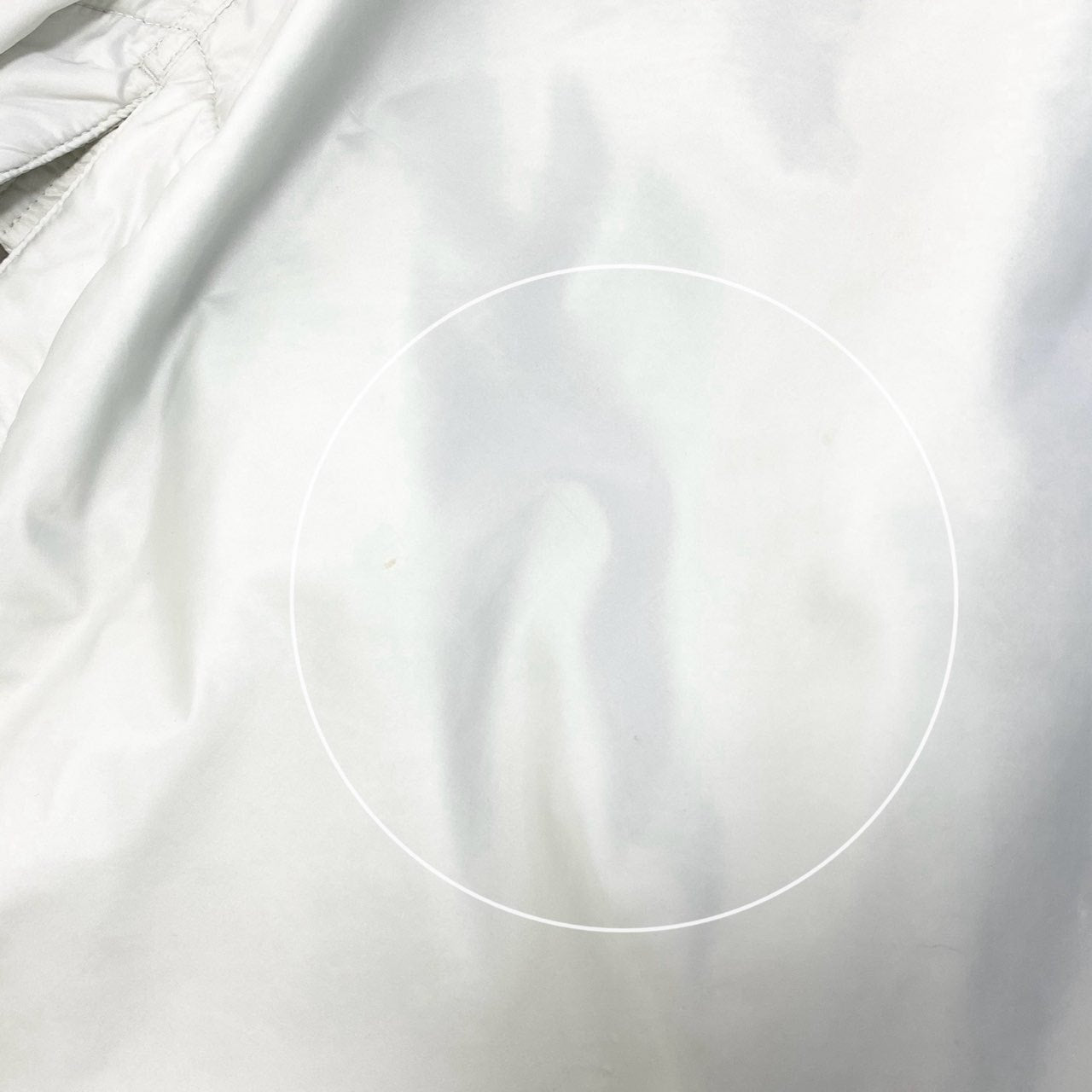 Ab5 RICK OWENS リックオウエンス DRKSHDW ダークシャドウ モッズコート ナイロンジャケット DU17S5962-EV XSサイズ オフホワイト メンズo07t