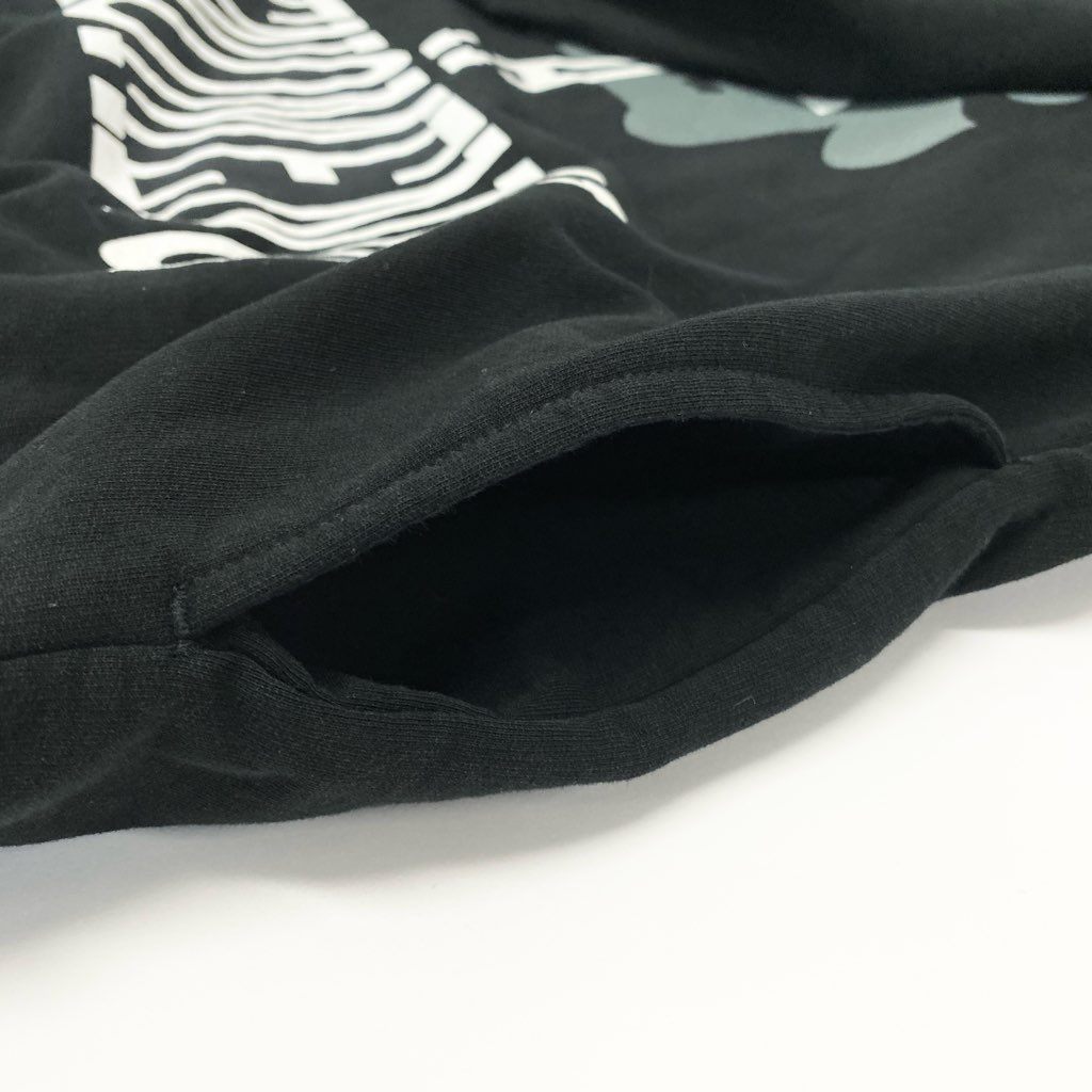 63a12 PHENOMENON フェノメノン スウェットパーカー フーデット プルオーバー フロントプリント 長袖 メンズ PH-011 XL ブラック コットン100％o07t