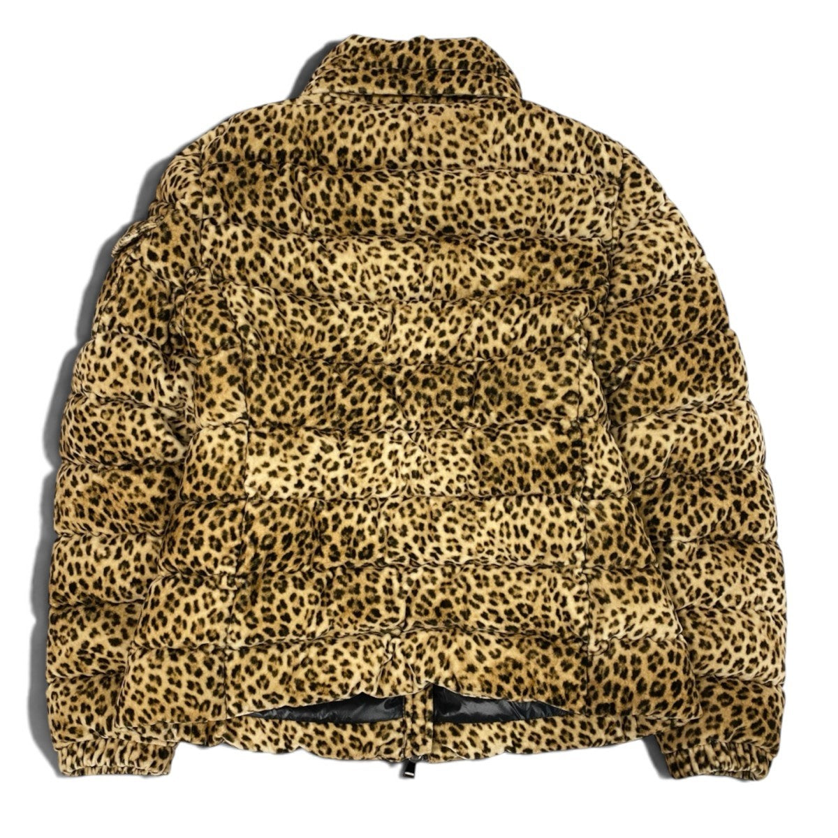 h13 MONCLER モンクレール BADY レオパードプリント ダウンジャケット Leopard Down Puffer Jacket サイズ1 茶系t18r