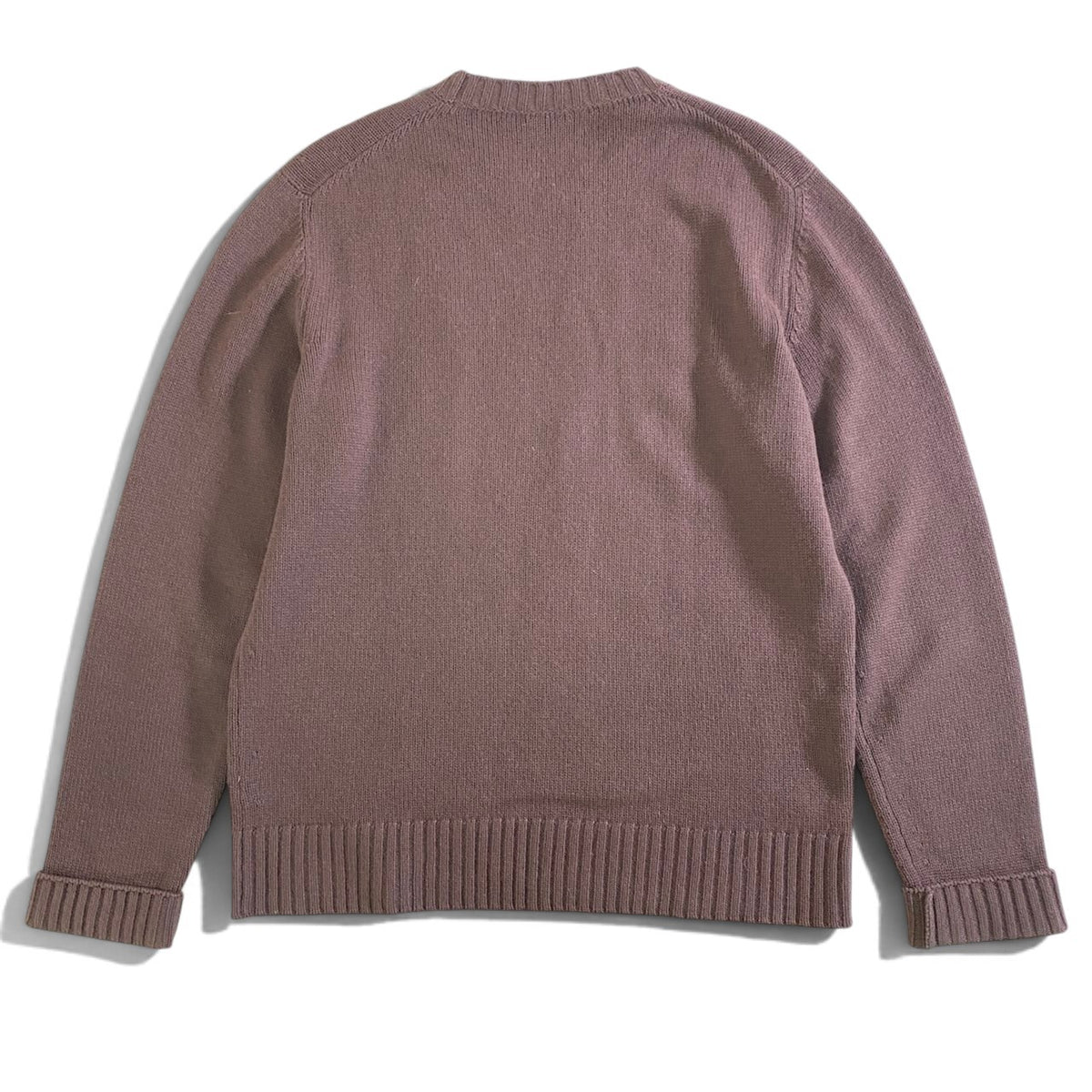 11j26 【美品】 BOTTEGA VENRTA ボッテガヴェネタ ロングスリーブ ニットセーター カシミヤニット サイズ48 ブラウン系 カシミヤ100％ メンズu02t