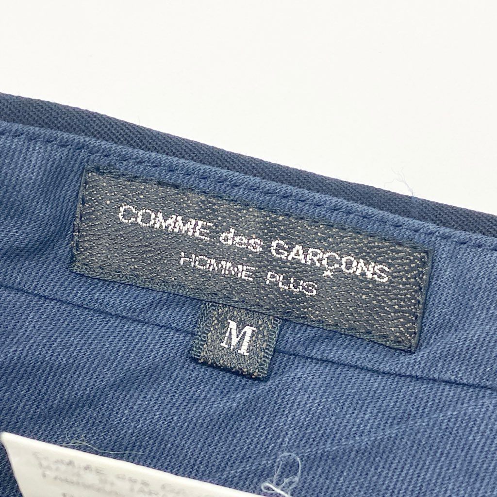 5a9 COMME des GARCONS HOMME PLUS コムデギャルソン オムプリュス スラックス パンツ AD1992 ボトム PP-05040M Mサイズ ネイビー ウール100％ メンズo07t