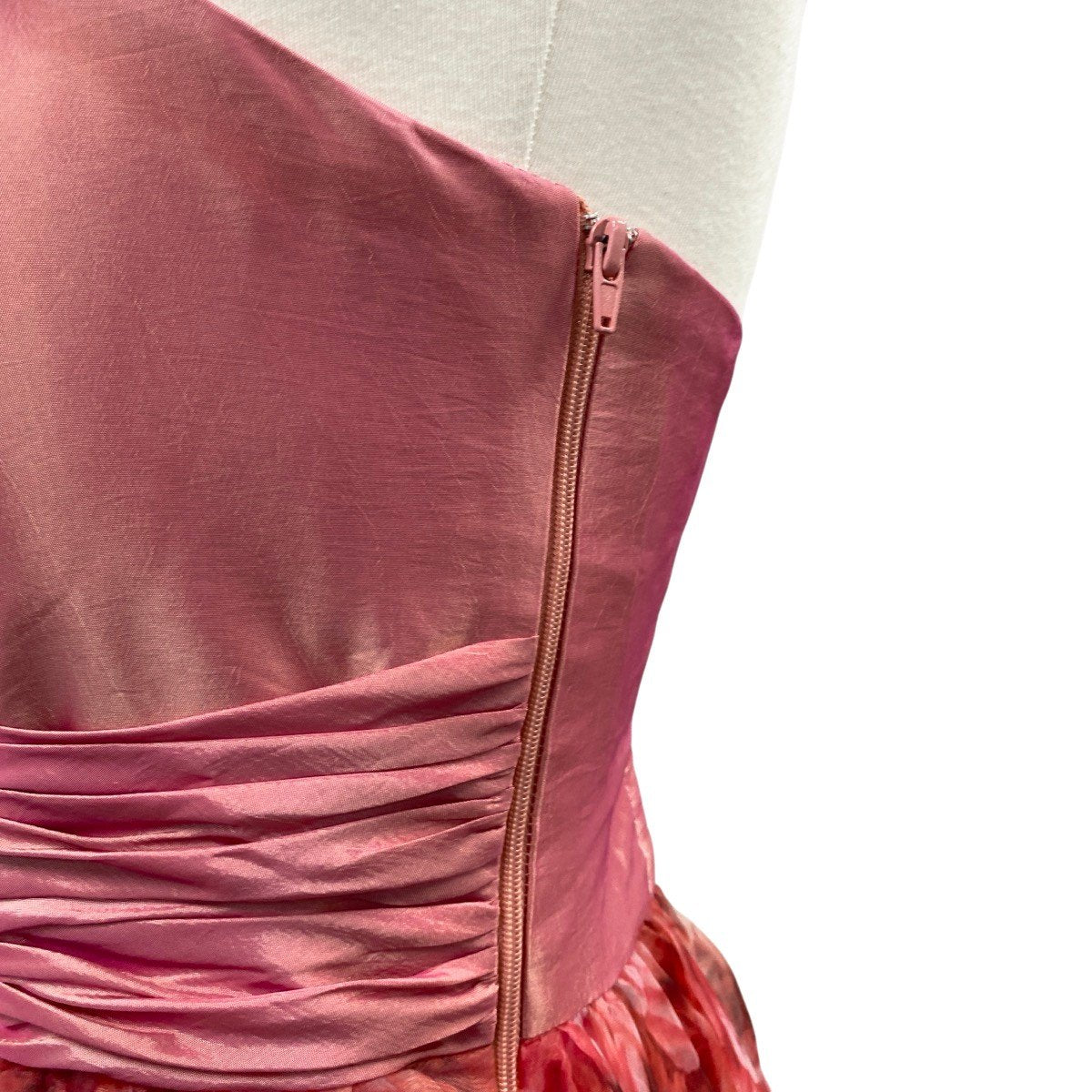 63h12 DRESS ROOM AMI ドレスルームアミ パーティードレス ロングドレス 花柄プリント  ピンク系 レディース 女性用u02t