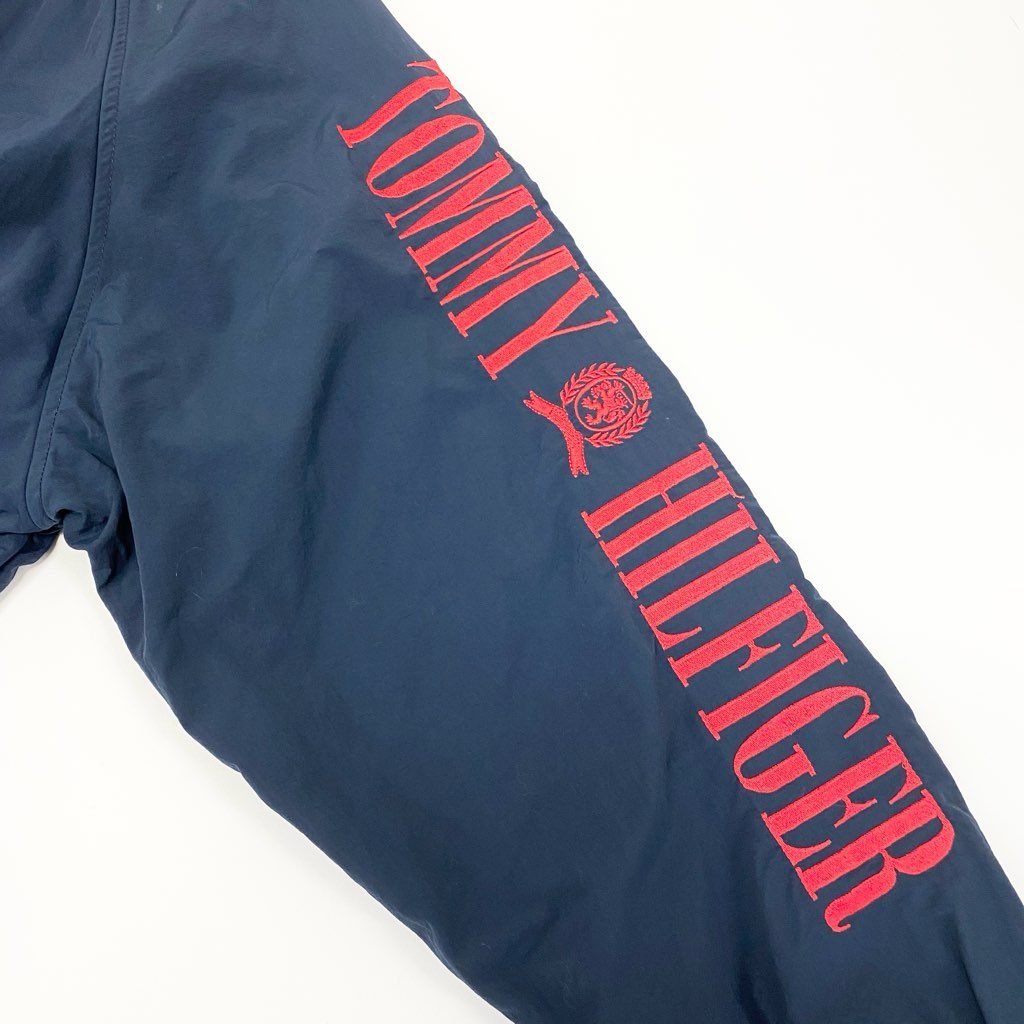 66a12 TOMMY HILFIGER トミーヒルフィガー ナイロンジャケット セーリングジャケット ブルゾン メンズ 紳士服 84960310 L ネイビー レッド イエローu02t