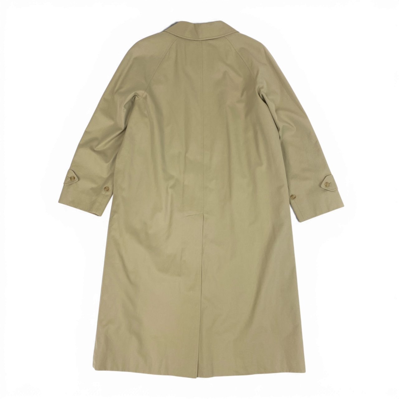 Ab13【美品】BURBERRY LONDON バーバリーロンドン ステンカラーコート ノバチェック Classic Balmacaan Coat Beige 11AR ベージュ レディース 女性用ta1