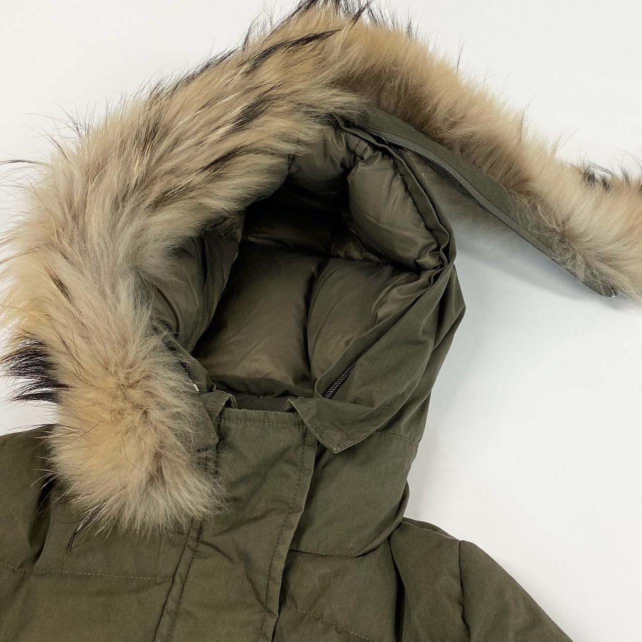 9j6 PYRENEX ピレネックス GRENOBLE JACKET グルノーブル ジャケット ダウンジャケット コート 36 S相当 カーキ オリーブ レディースo07t