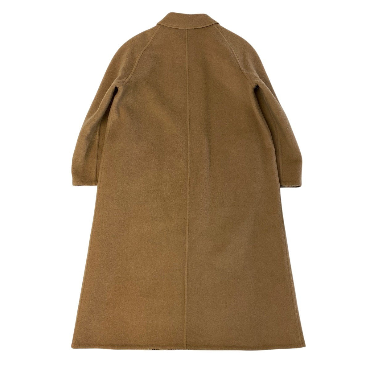 Ij23 Burberrys バーバリーズ ノバチェック リバーシブルコート サイズ11AB ベージュ ウール100％ レディースu02t