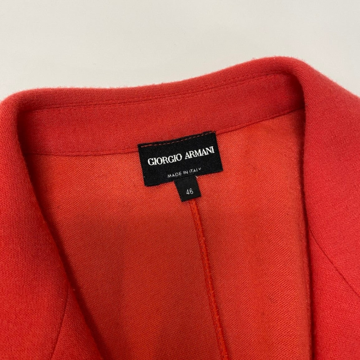 23e11 GIORGIO ARMANI ジョルジオアルマーニ コットンカシミヤジャケット テーラードジャケット アウター イタリア製 ESG04JESL7J 46サイズ レッド系 メンズ 男性用t18r