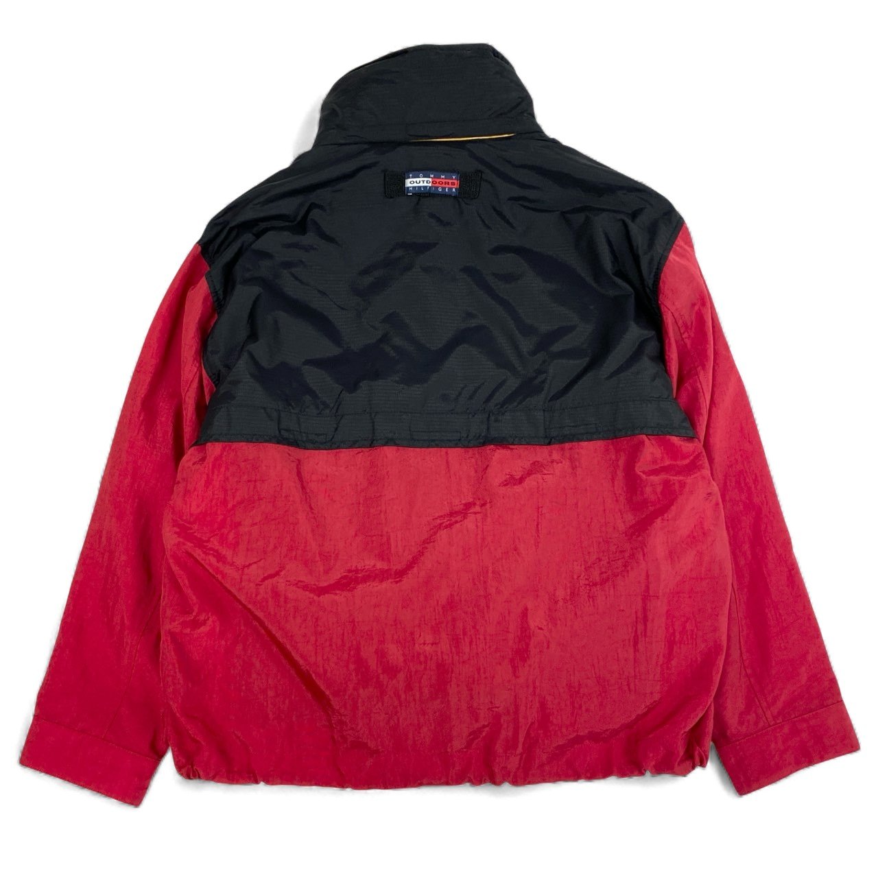 25L12 TOMMY HILFIGER トミーヒルフィガー 90`s～00`s セーリングギアジャケット ナイロンジャケット ライナー付 フリースベスト メンズ M ブラック レッド イエロー ポリエステル100％u02t