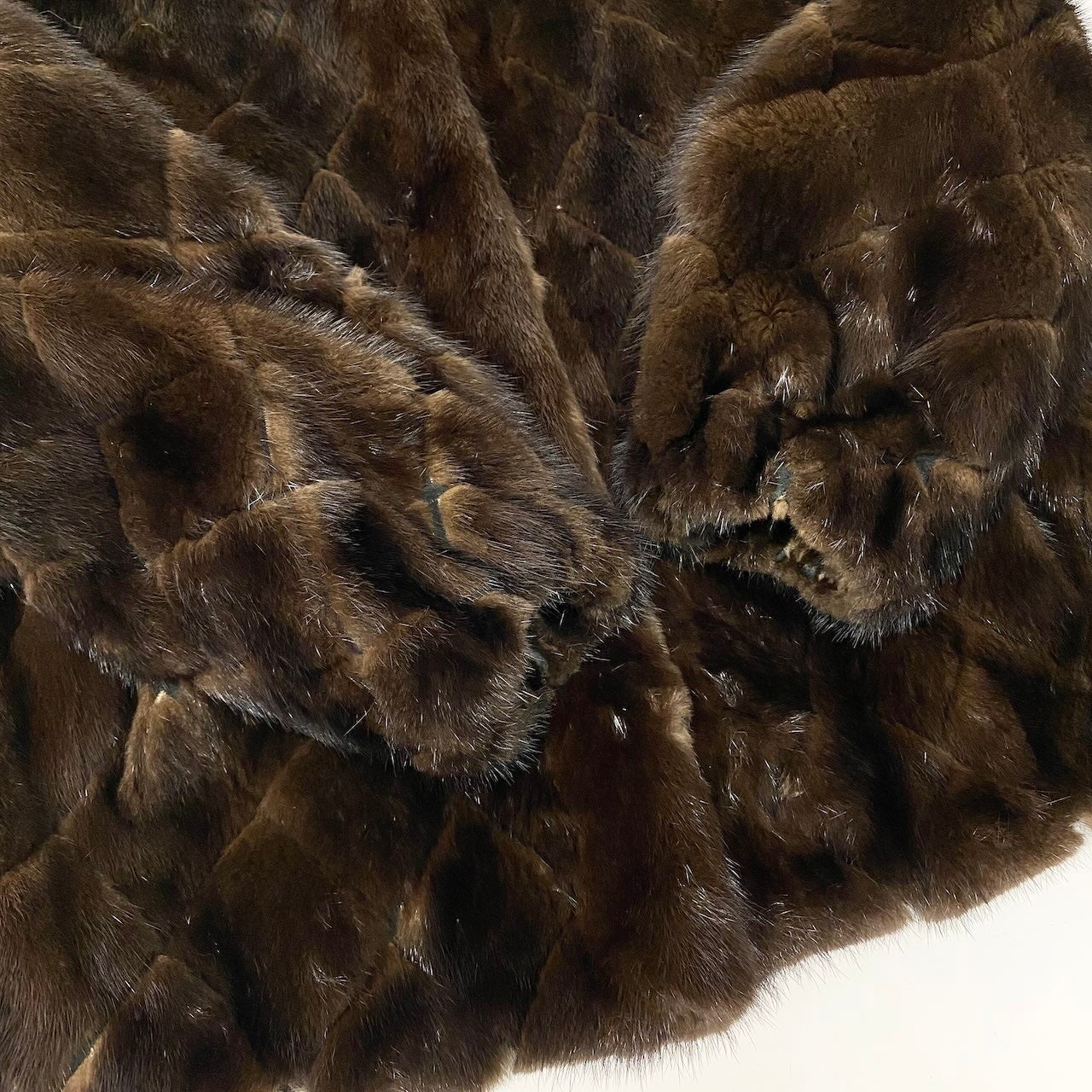 47c18 nakamura fur ダイヤモンドカット ミンクファー ジャケット コート ブラウン 本毛皮 Diamond Cut Mink Fur Coatt18r