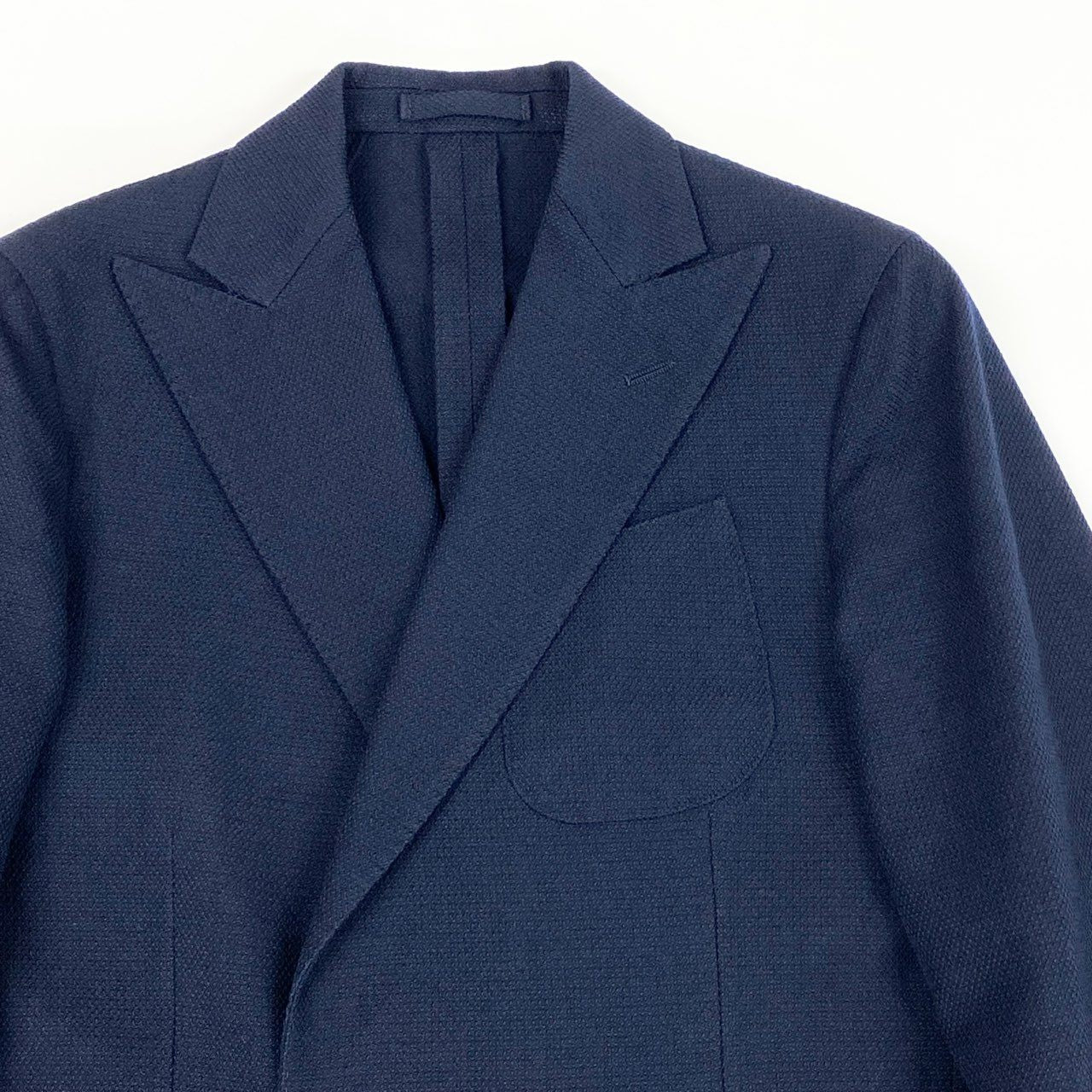 63d13 LARDINI ラルディーニ テーラードジャケット ウールジャケット ダブルブレスト イタリア製 サイズ42 ネイビー メンズ 紳士服o07t