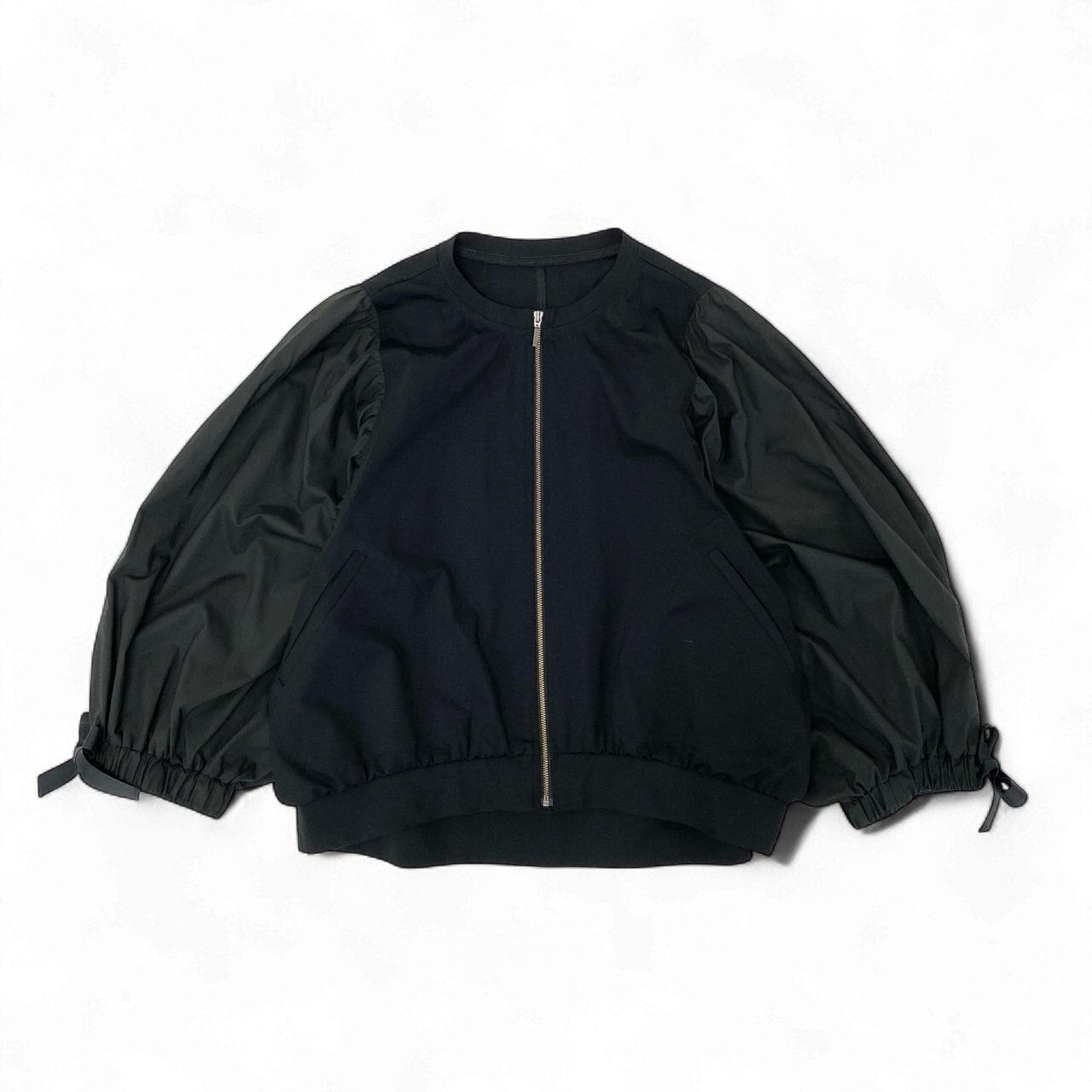 18k20 TOKUKO 1er VOL トクコプルミエヴォル ノーカラージャケット ブルゾン フルジップ ドルマンスリーブ○ レディース 女性用 9 ブラックu02t