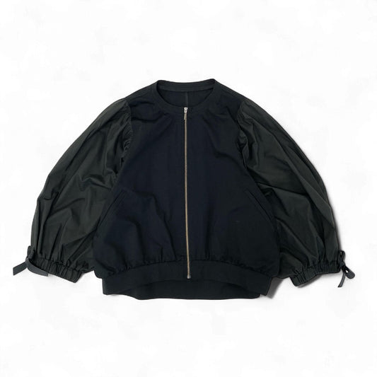 18k20 TOKUKO 1er VOL トクコプルミエヴォル ノーカラージャケット ブルゾン フルジップ ドルマンスリーブ○ レディース 女性用 9 ブラックu02t