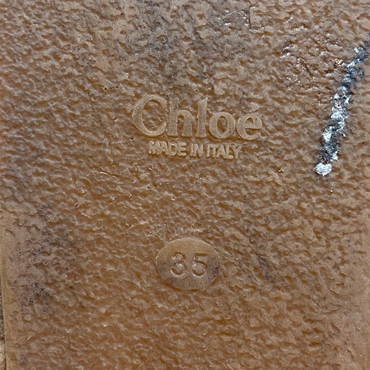 1L10 定価\79,200☆Chloe クロエ ファーサンダル  35(22.5～23cm相当) ベージュ シューズ イタリア製
