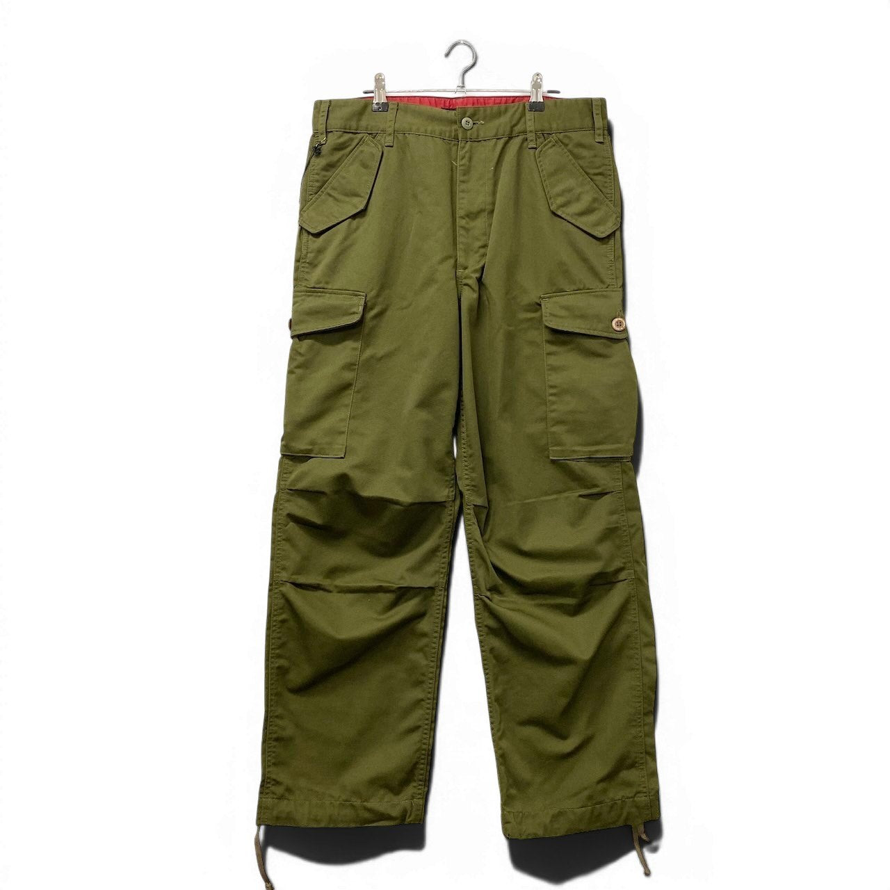 83e15《未使用品》 CUNE. キューン 6Pうさぎ カーゴパンツ サイズM カーキ ミリタリー 日本製 Cargo Pants タグ付t18r