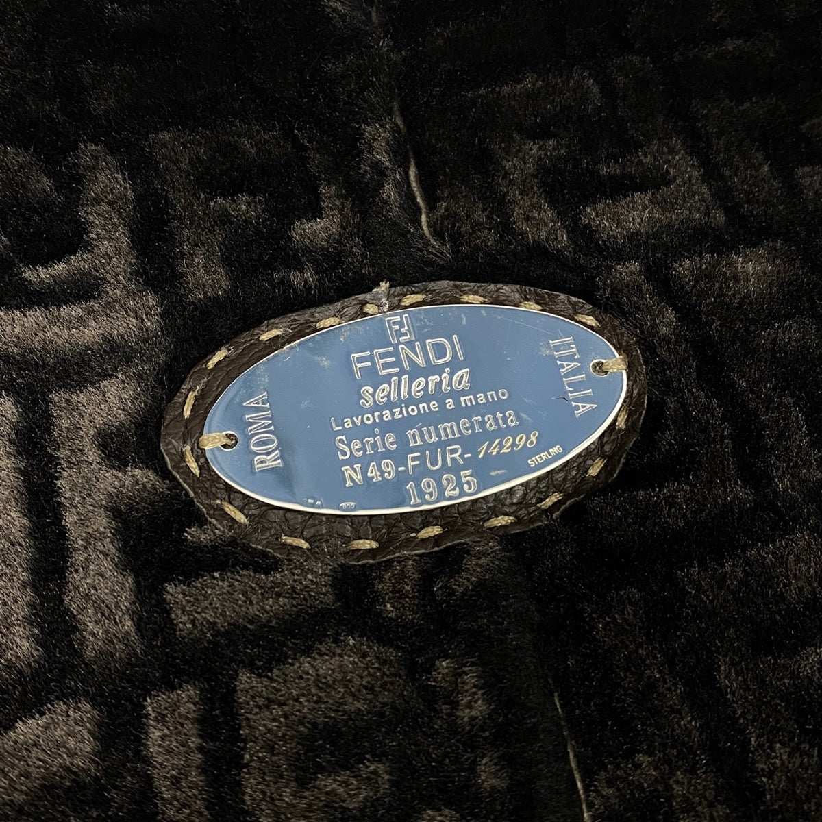 Ih28 【美品】FENDI セレリア ズッカ柄 ムーンコート イタリア製 38サイズ ブラウン レディース 女性用k02i