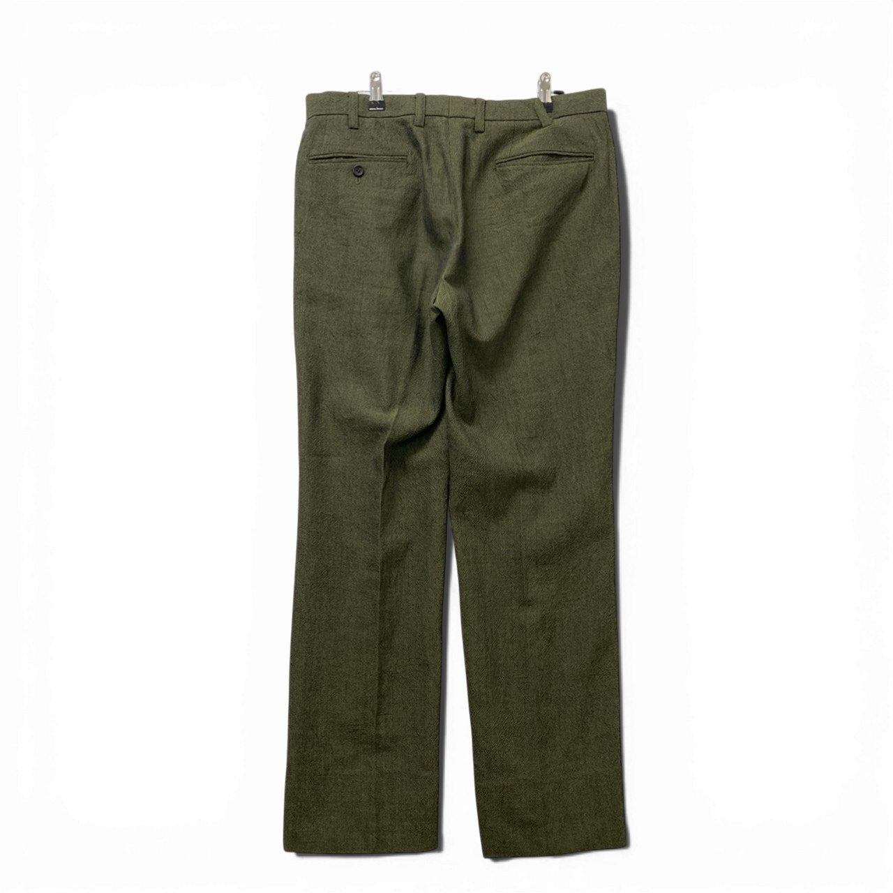 51c13 ISSEY MIYAKE MEN イッセイミヤケ メン スラックスパンツ ボトムス ME41FF080 2 グリーン ウール メンズu02t