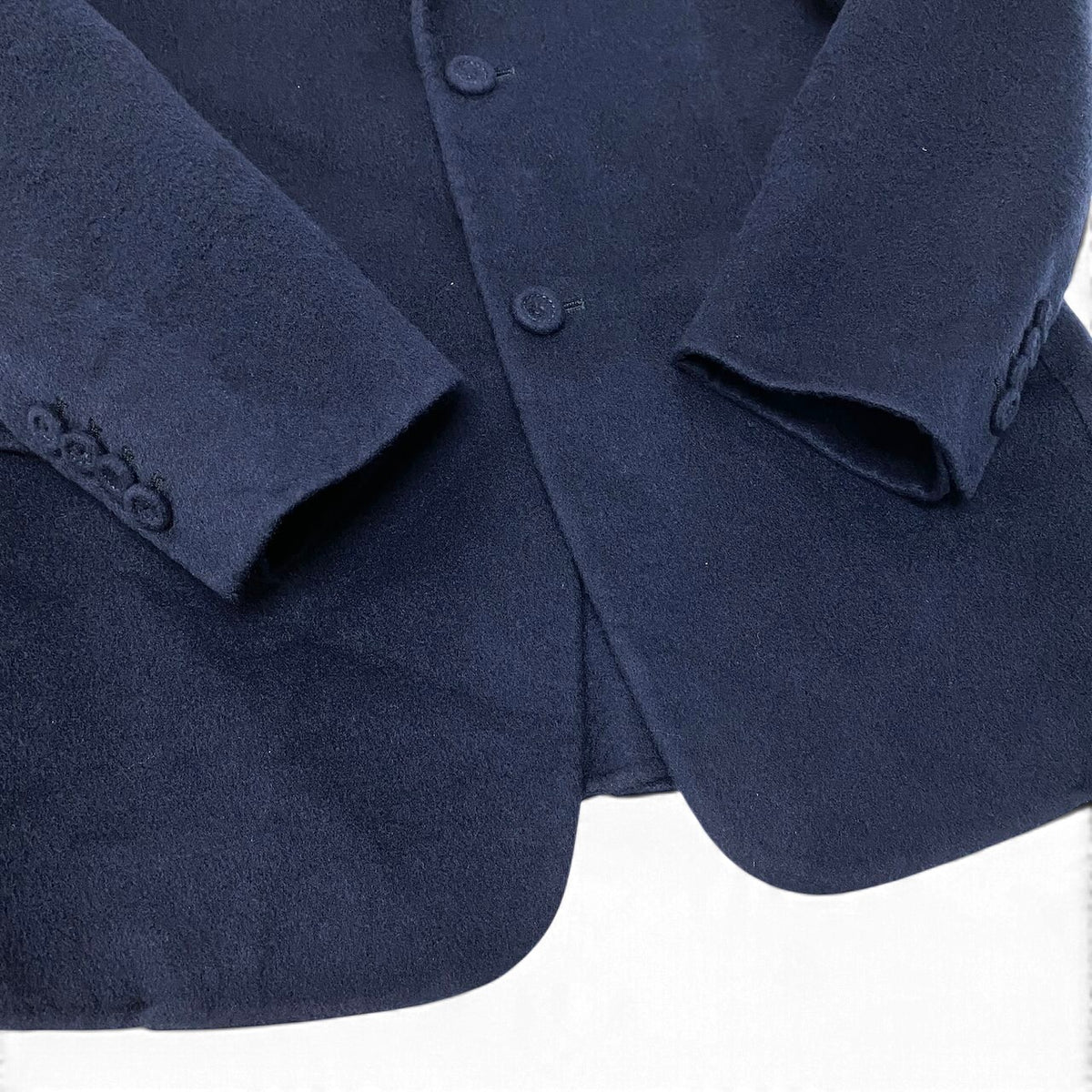 21j15 【極美品】 DIOR HOMME ディオールオム カシミヤジャケット テーラードジャケット シングル 2B サイズ46 ネイビー カシミヤ100％ メンズu02t