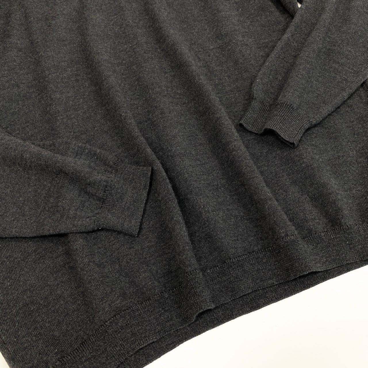 31k2 Ermenegildo Zegna エルメネジルドゼニア タートルネック ニット セーター イタリア製 50 M Lサイズ相当 グレー ウール メンズo07t