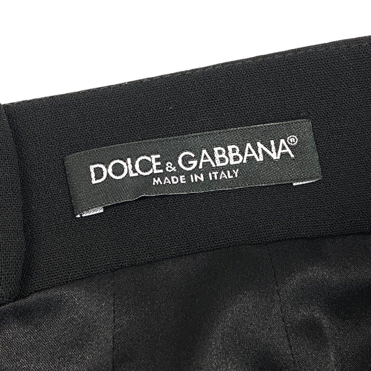 h17 【美品】DOLCE&GABBANA ロングスカート サイドライン 42サイズ ブラック レディース 女性用k02i