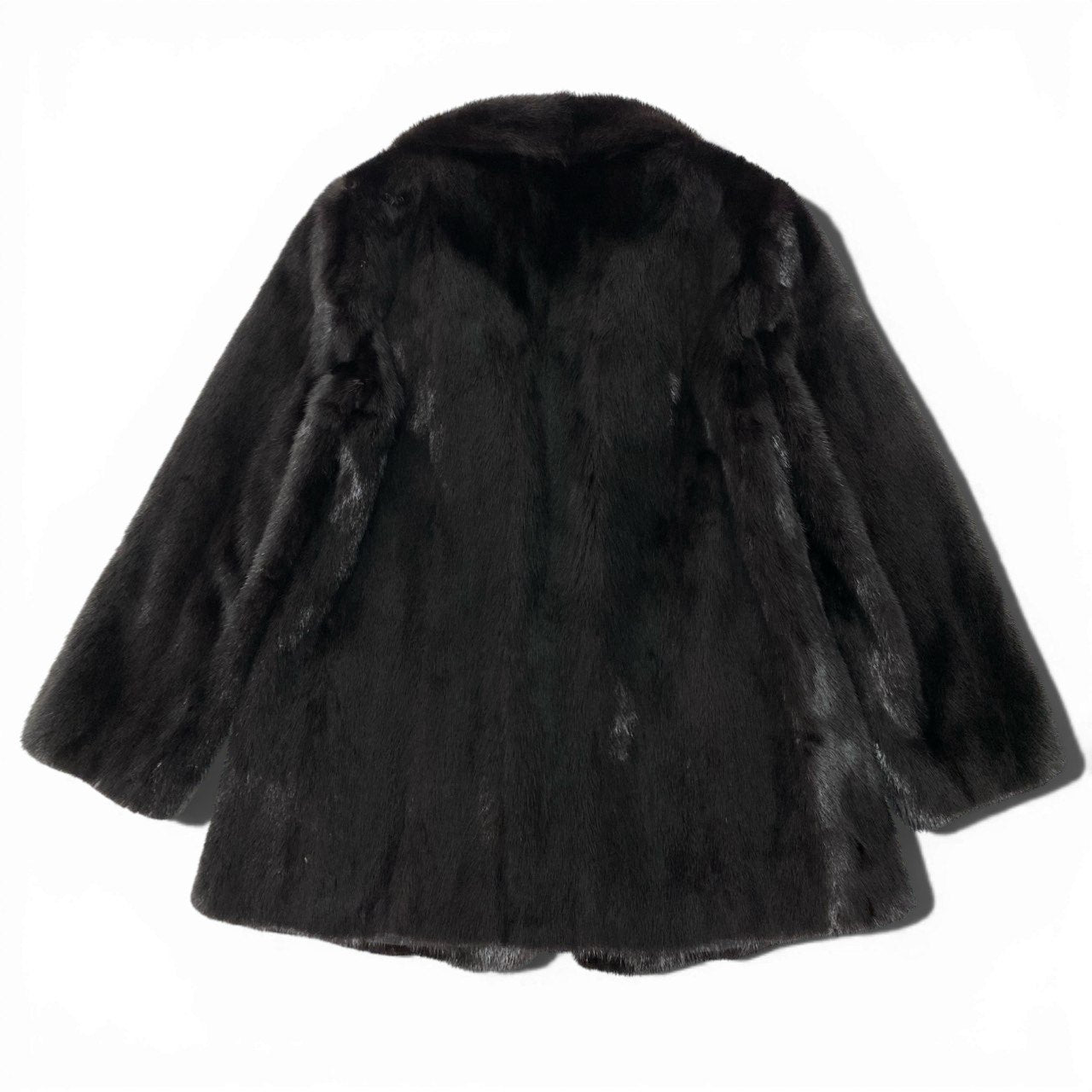 35c10 ダークミンク ファーコート サイズ11 ダークブラウン 本毛皮 毛質◎ Dark Mink Fur Coatt18r