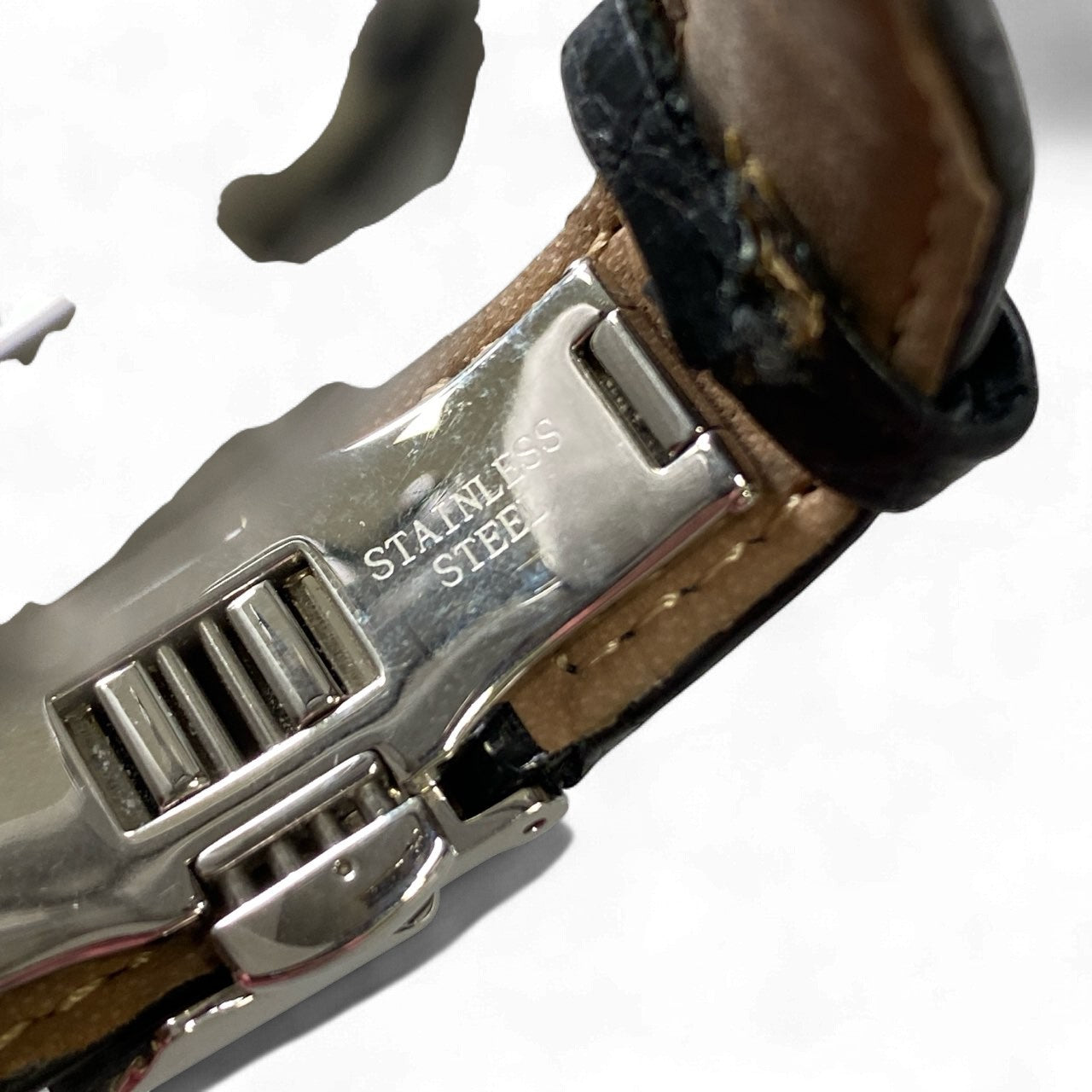 k18《美品》 Korloff コルロフ クロノグラフ クォーツ レディース 腕時計 LC6D シルバー ブラック 高級腕時計 ケース 保証書付きt18r