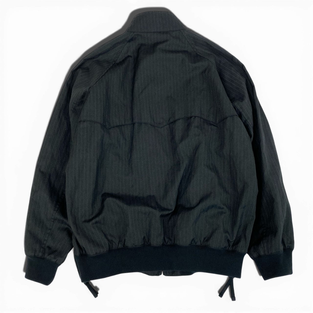 Ab9 《極美品》 COMME des GARCONS HOMME コムデギャルソンオム 2022年 ヘリンボーン ストライプ スイングトップ ブルゾン HK-J006 S ブラック系 メンズk02i