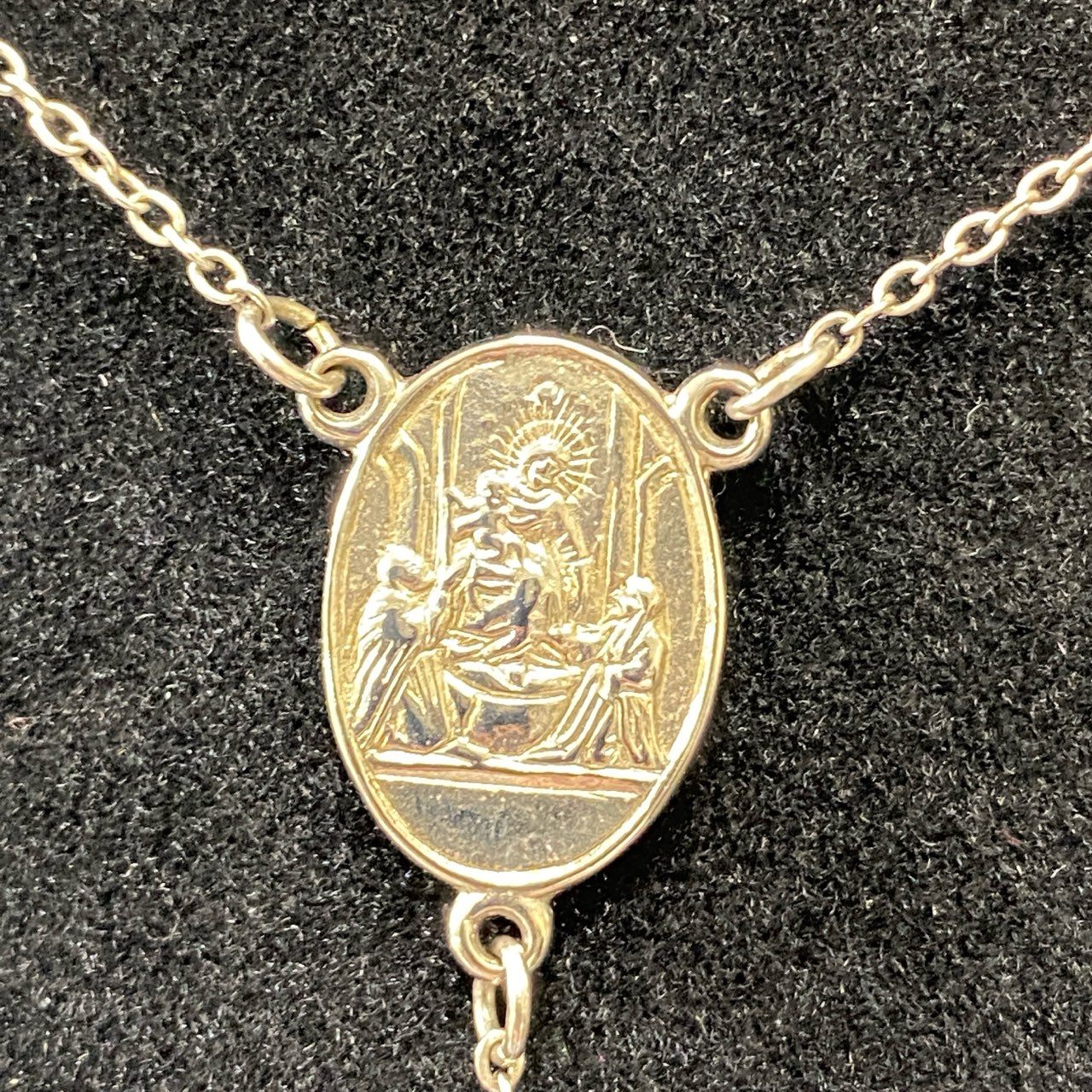 a5 DOLCE&GABBANA ドルチェアンドガッパーナ ロザリオ ネックレス クロス 十字架 アクセサリー マルチカラー レディースk02i