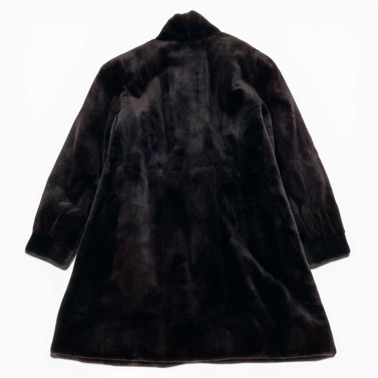 84b3 Guy Laroche ギラロッシュ シェアードミンク ロングコート サイズF ブラック 本毛皮 Shared Mink Fur Long Coatt18r