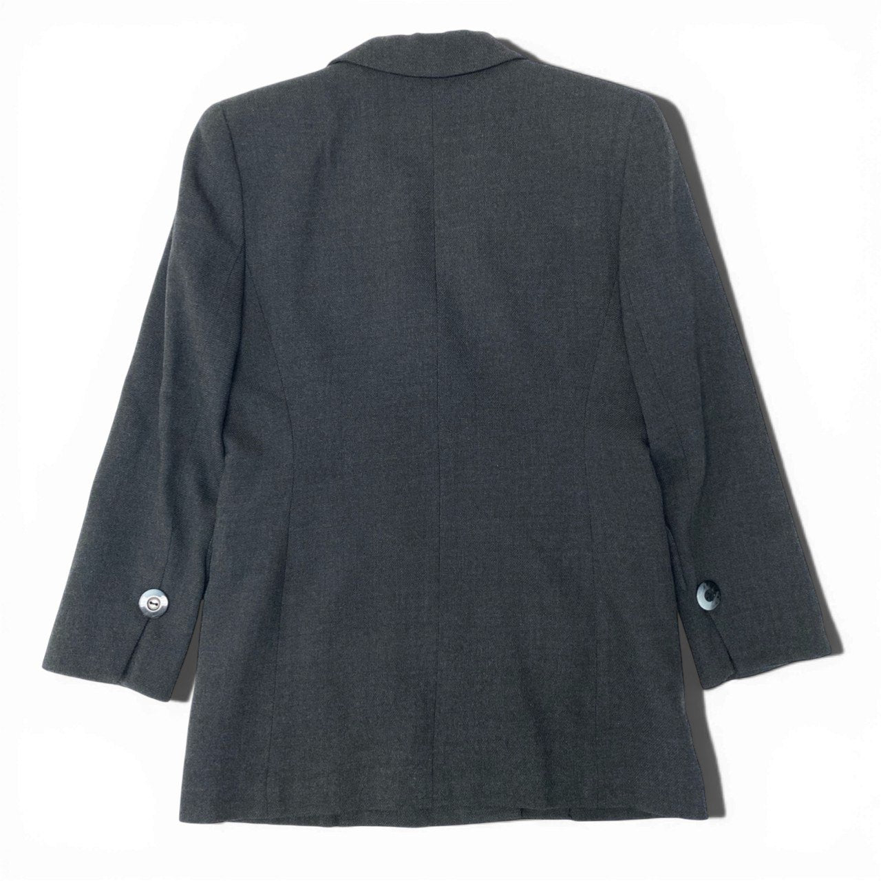 Ec5 Christian Dior クリスチャンディオール ダブルブレストテーラードジャケット ウールジャケット ブレザー Mサイズ ダークグレー レディース 女性用o07t