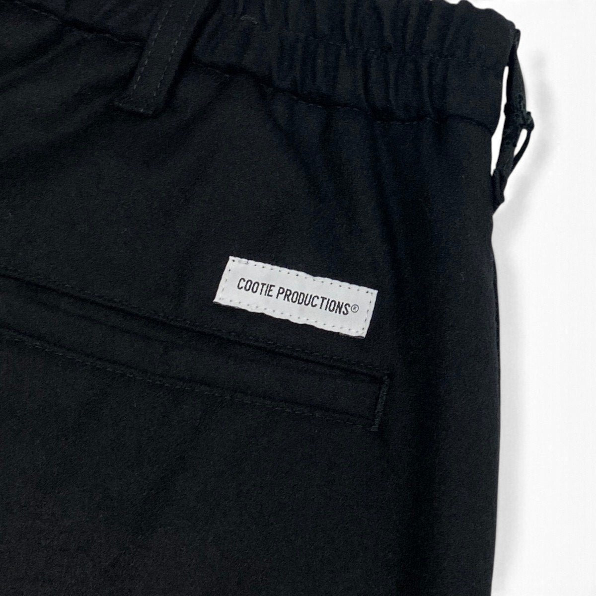 16i30 【新品保管品】COOTIE PRODUCTIONS クーティープロダクションズ 24AW イージートラウザー ボトムパンツ カシミヤ混 Lサイズ ブラック メンズ 男性用u02t