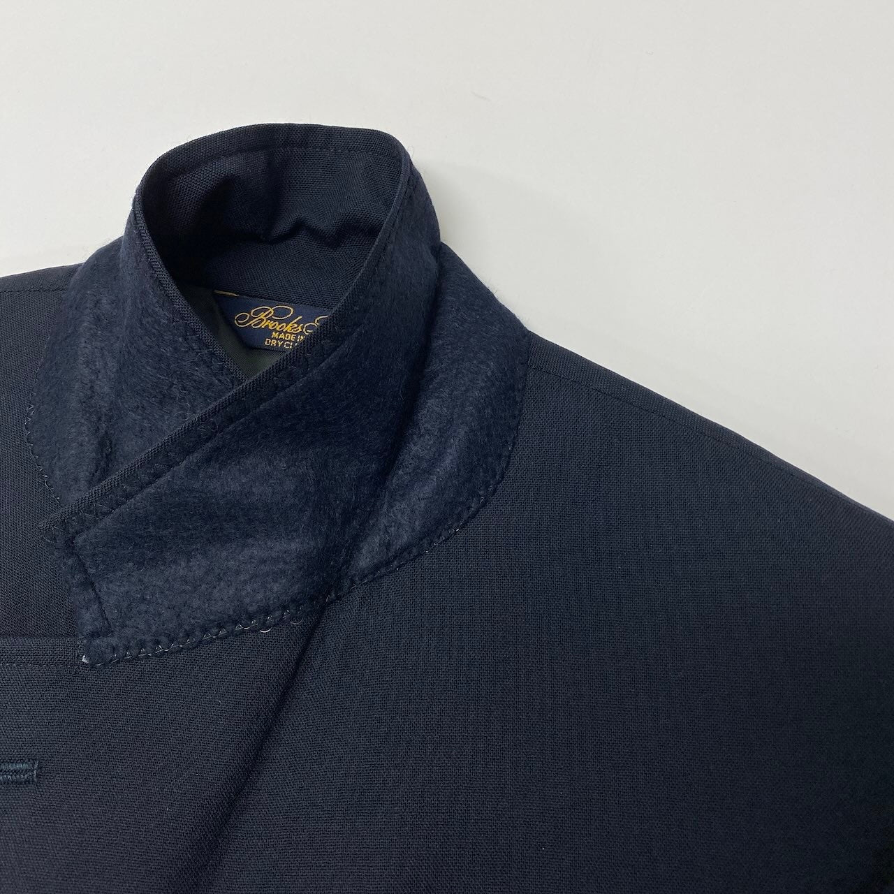 82c27 Brooks Brothers ブルックスブラザーズ テーラードジャケット 金ボタン 紺ブレ USA製 ウールジャケット メンズ 男性用 ブラック ウール100％u02t