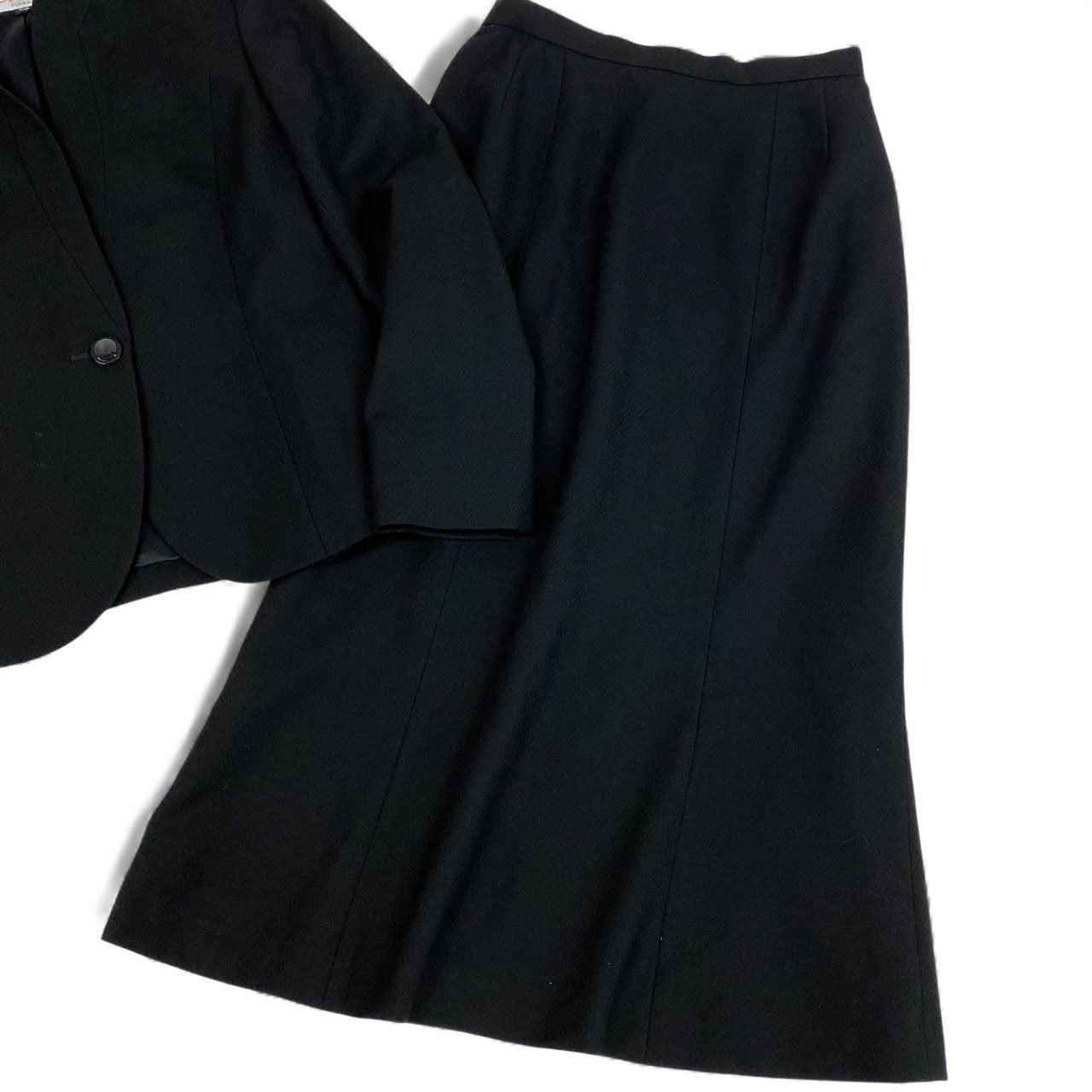 42L16 Chloe クロエ スカートセットアップ ジャケット タイトスカート フォーマル 9ARサイズ ブラック ウール100％ レディースo07t