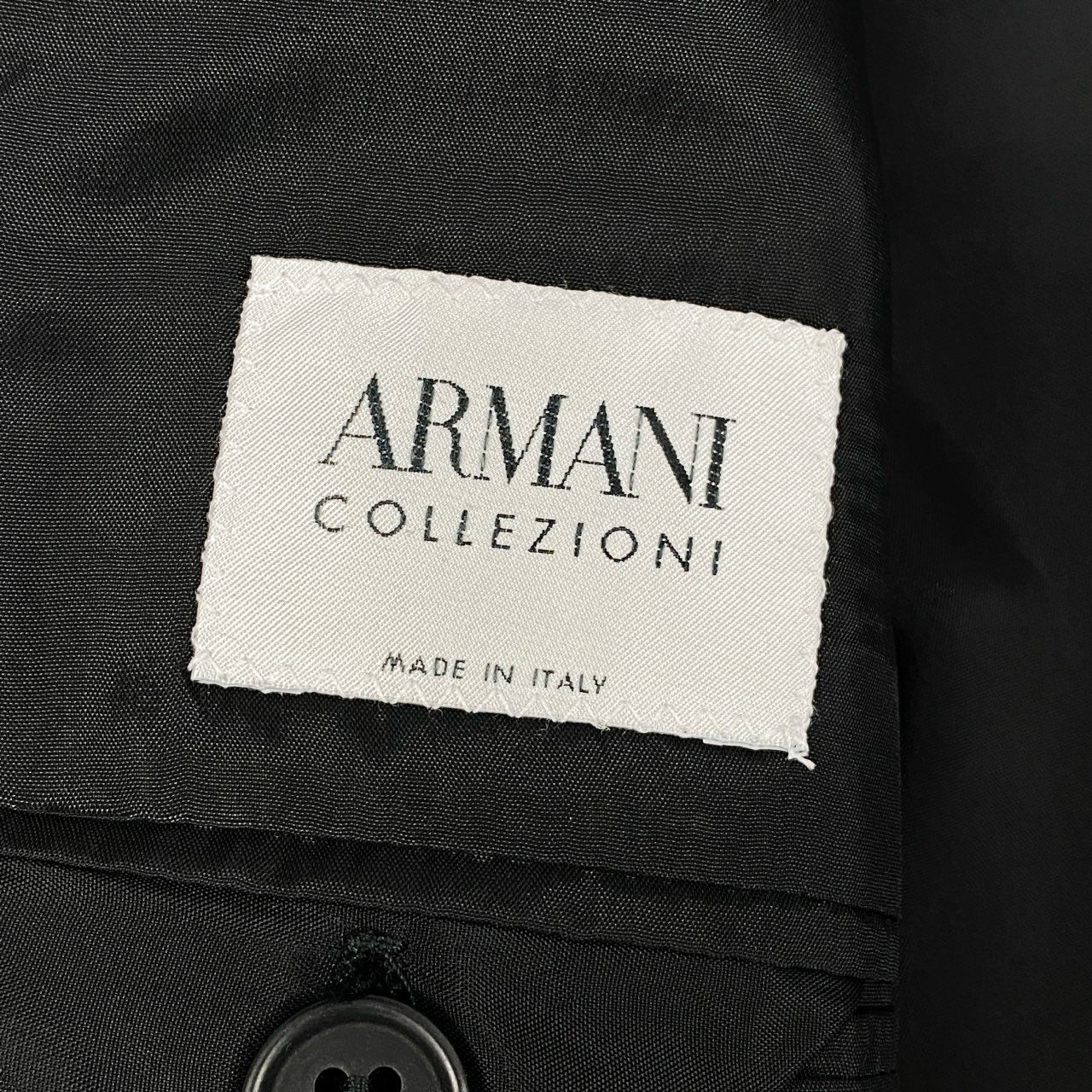3d15 ARMANI COLLEZIONI アルマーニコレッツォーニ セットアップスーツ シングルスーツ 54/R ダークグレー ウール100％ メンズ 紳士服o07t