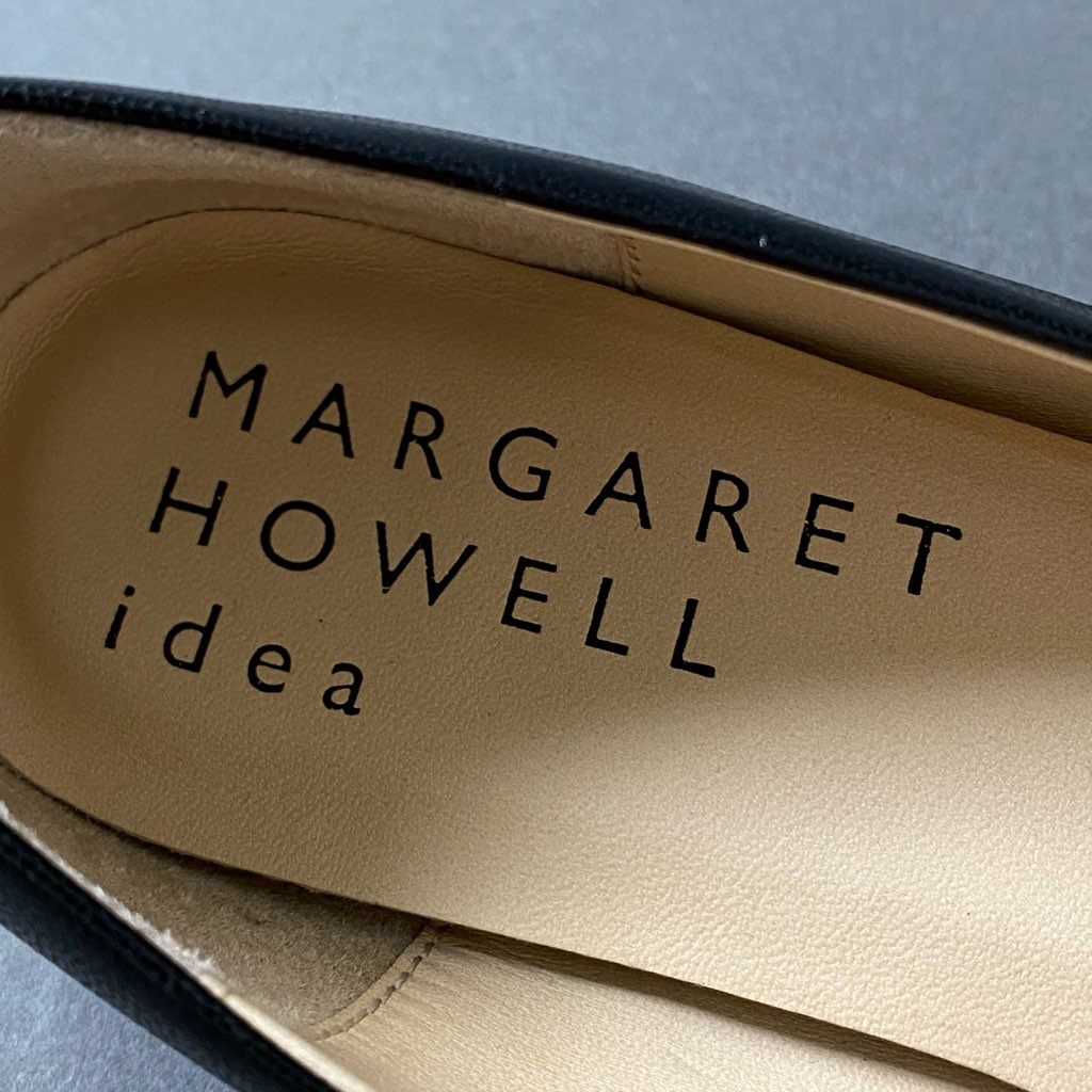 7f30 MARGARET HOWELL idea マーガレットハウエル アイディア フォーマルパンプス 23cm ブラック レディース 婦人靴 プレーントゥ