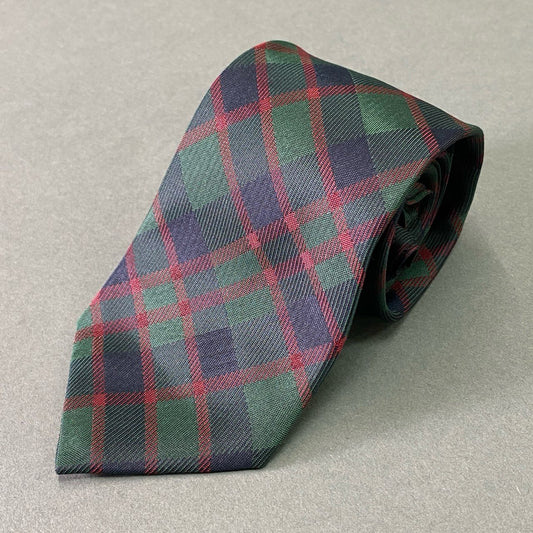 g24 COMME des GARCONS HOMME DUEX コムデギャルソンオムドゥ タータンチェック ネクタイ グリーン系  メンズ ドレス フォーマル_