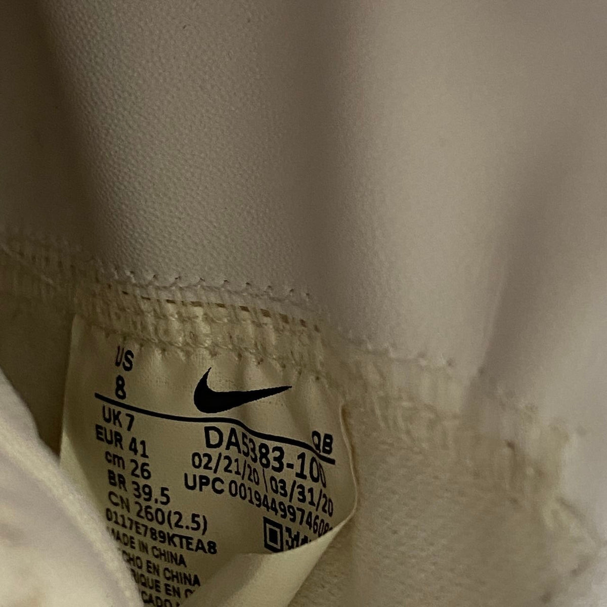 1i13 《美品》 NIKE ナイキ × COMME des GARCONS コムデギャルソン BLAZER MID スニーカー DA5383-100 26cm ホワイト シューズt18r