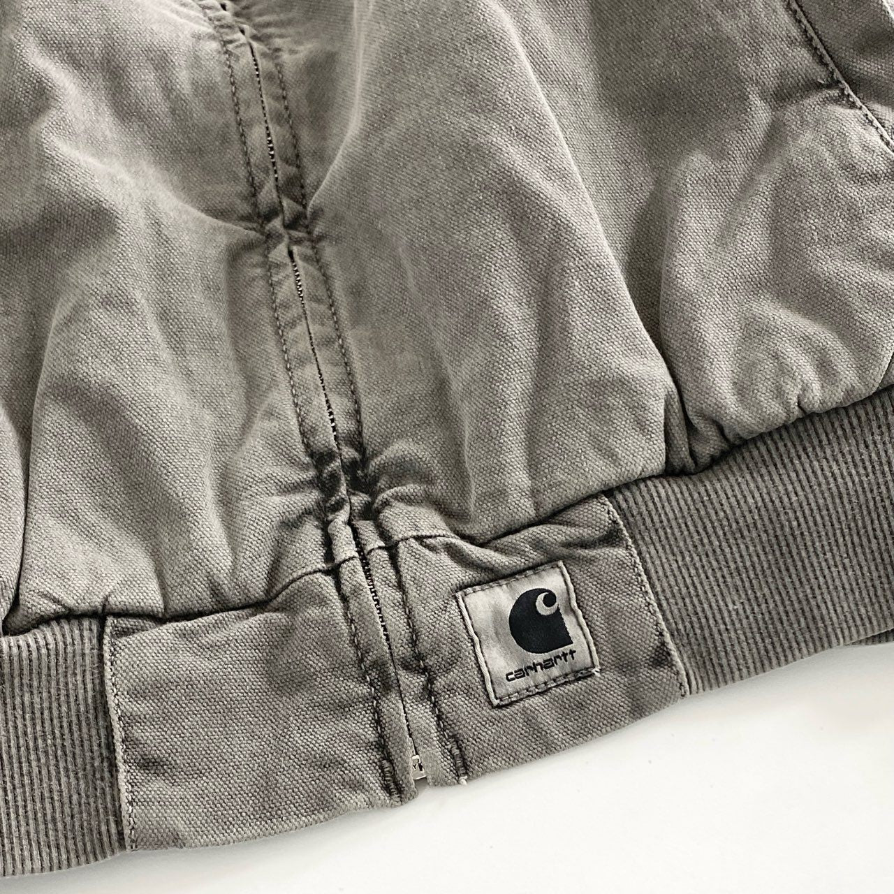 57e12 《未使用保管品》 タグ付 Carhartt WIP カーハート ダブルアイピ― SANTA FE BOMBER サンタフェボンバー ジャケット ブルゾン I030284 Mサイズ ブラック グレー コットン