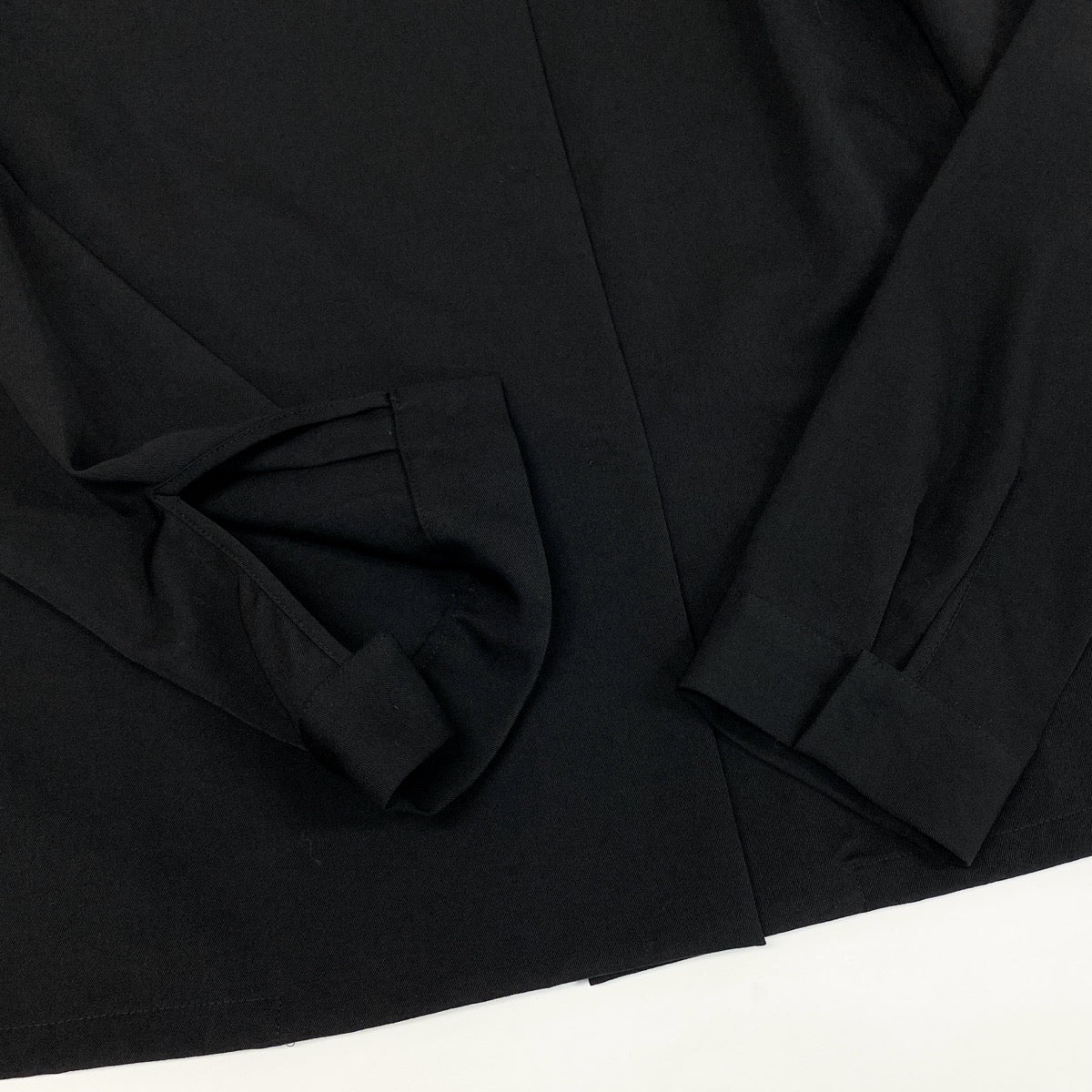 Af27 LIMI feu リミフゥ Yohji Yamamoto ヨウジヤマモト セットアップ シャツジャケット ロングスカート ブラック ウール100％ レディースo07t